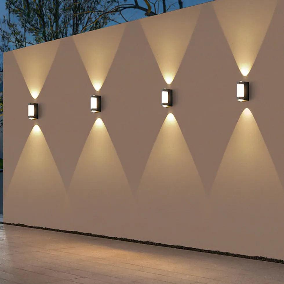 Energy Efficient White Outdoor LED Wall Light - Weatherproof & Durable for Porch, Garden, and Patio Lighting