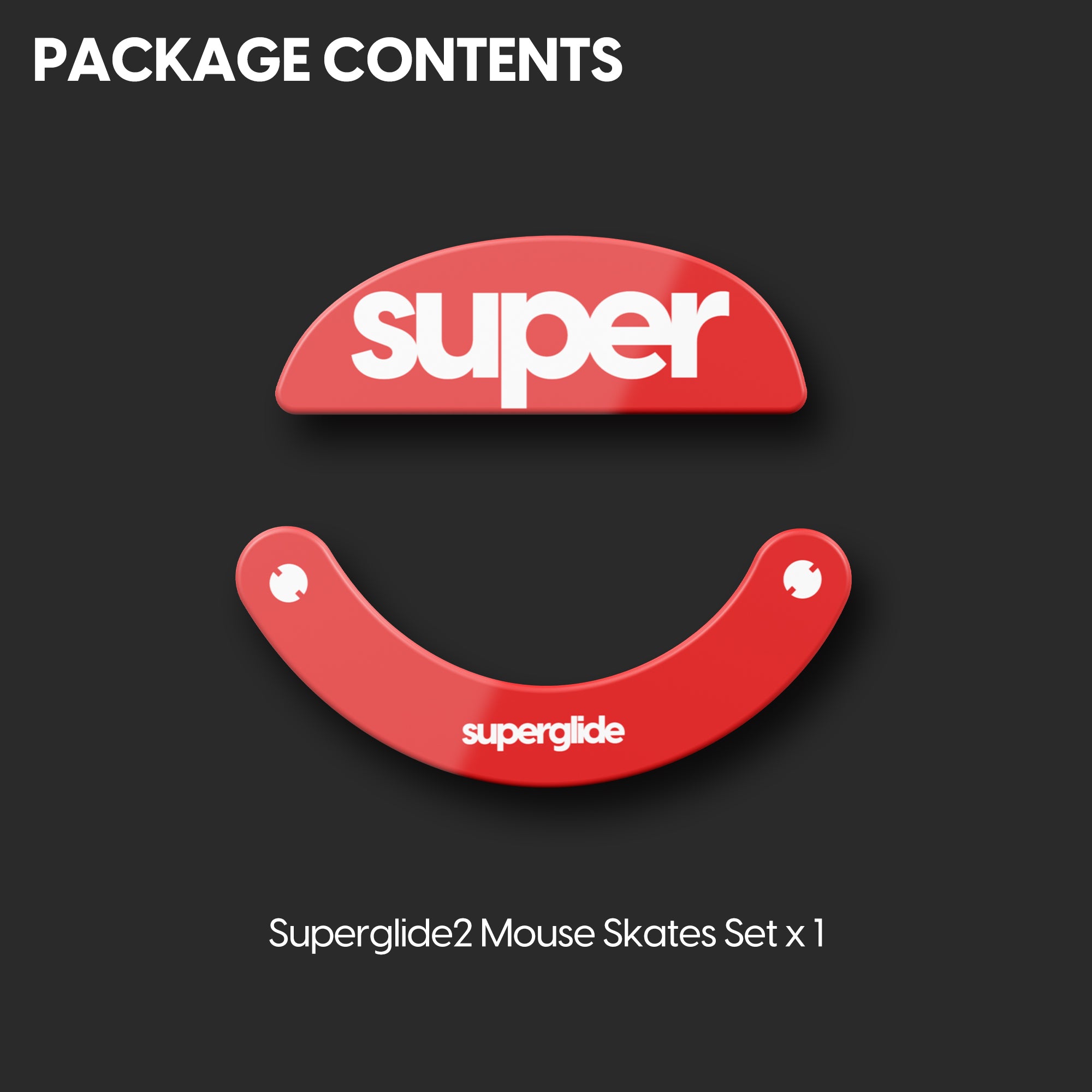Pulsar Superglide 2 Glass Mouse Skates - Compatible with Pulsar Xlite, Xlite V2, Xlite V3, Xlite V3 eS & Xlite V4 - Ultra Smooth Gaming Mouse Feet for Enhanced Precision & Speed - Perfect for FPS, MOBA & Esports Gaming