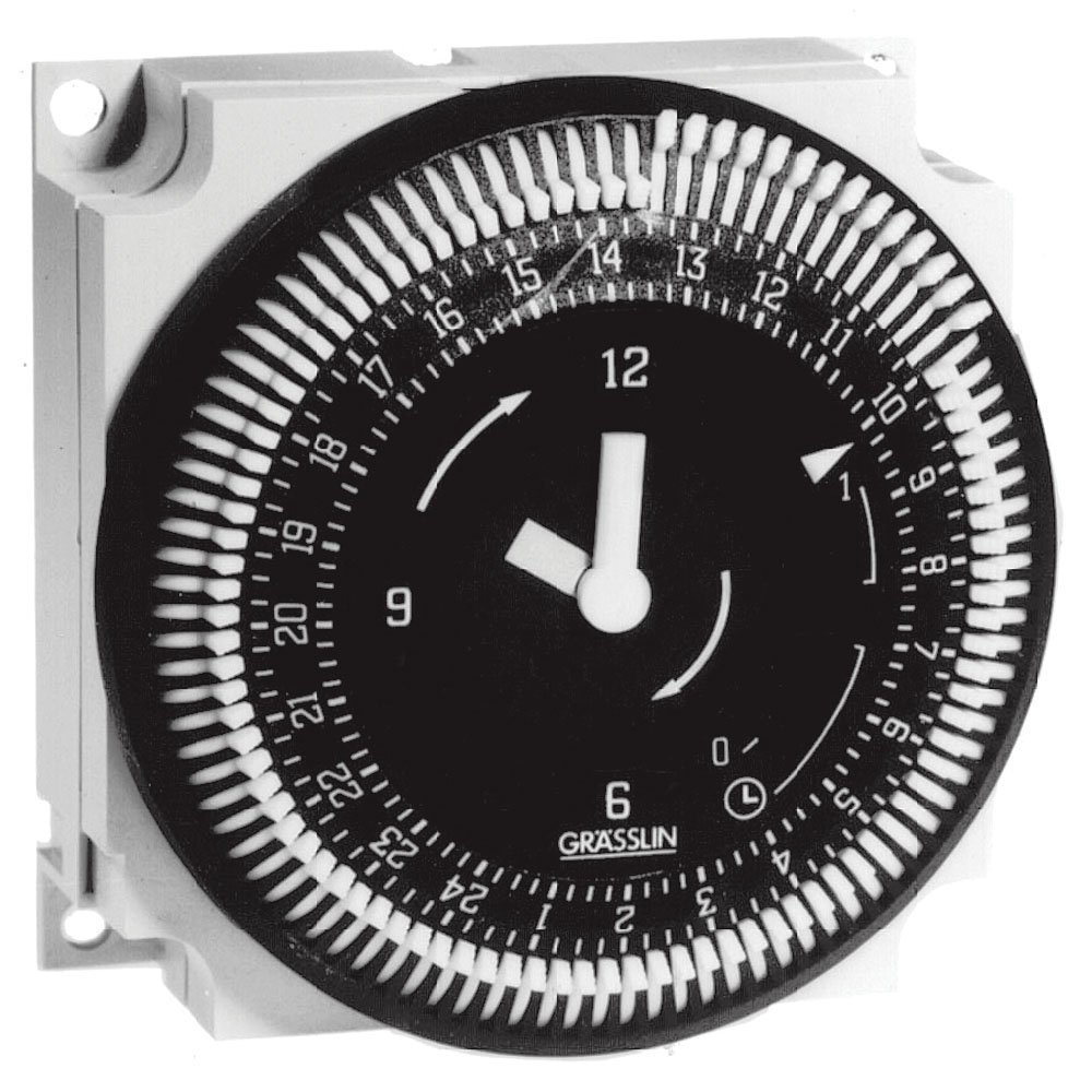 Intermatic FM1STUZ-240U 24-Hour Electromechanical Timer Module, 21A SPDT 240V, White - Perfect for Pool Pumps, HVAC Systems & Industrial Equipment Automation