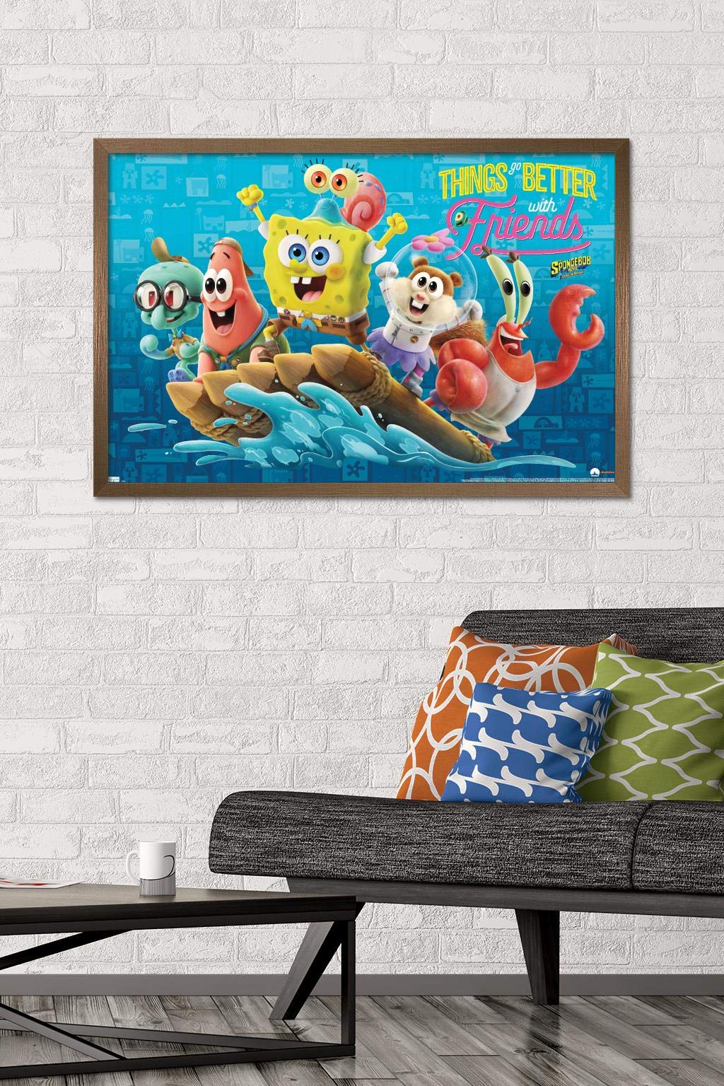 Trends International The SpongeBob Movie: Sponge On The Run - Premium Friends Wall Poster 22.375