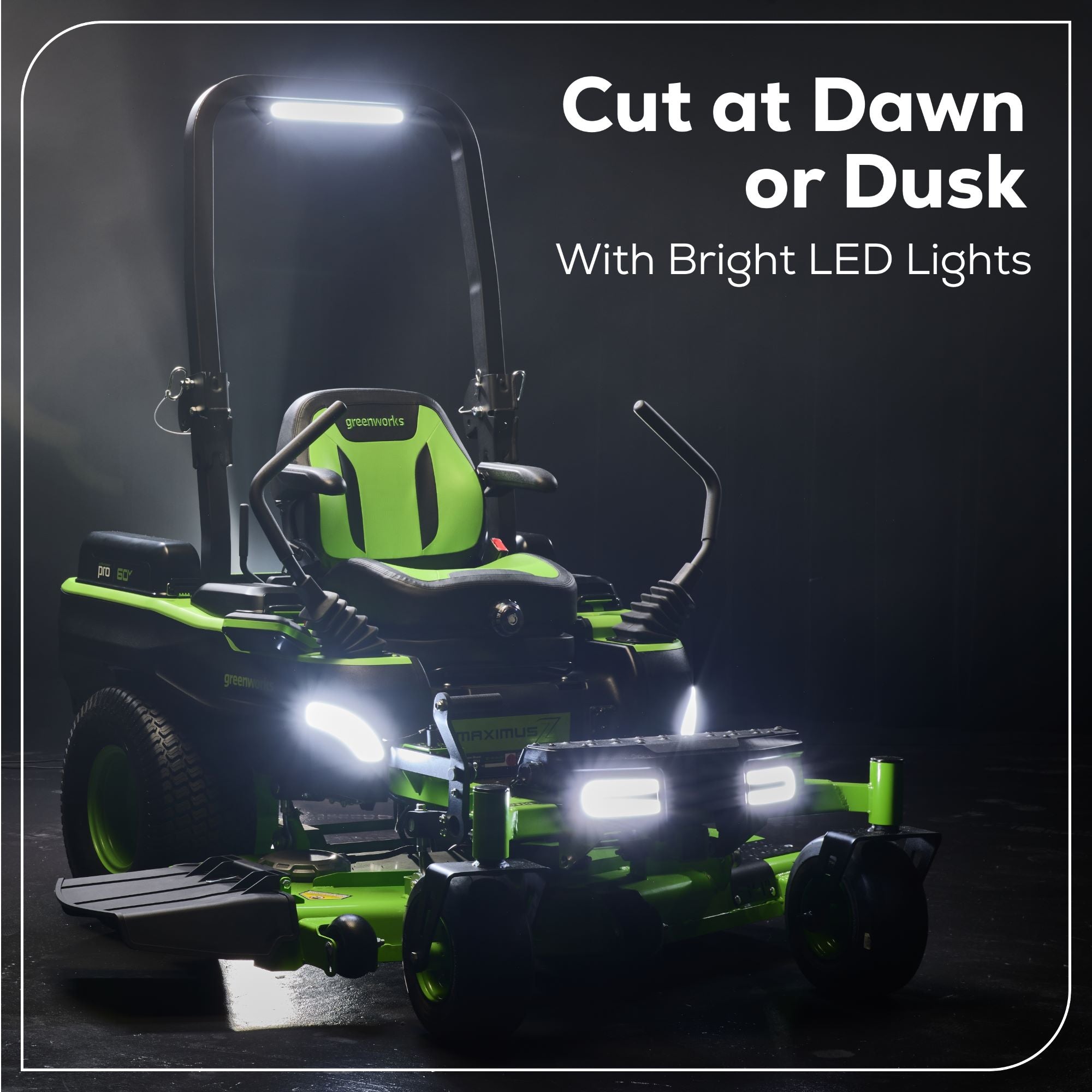 60V 60-Inch MaximusZ Zero Turn Mower with (2) 20.0Ah & (4) 8.0Ah Batteries + 1.5KW Fast Charger - Perfect for Large Yards, Commercial Landscaping & Heavy-Duty Lawn Care