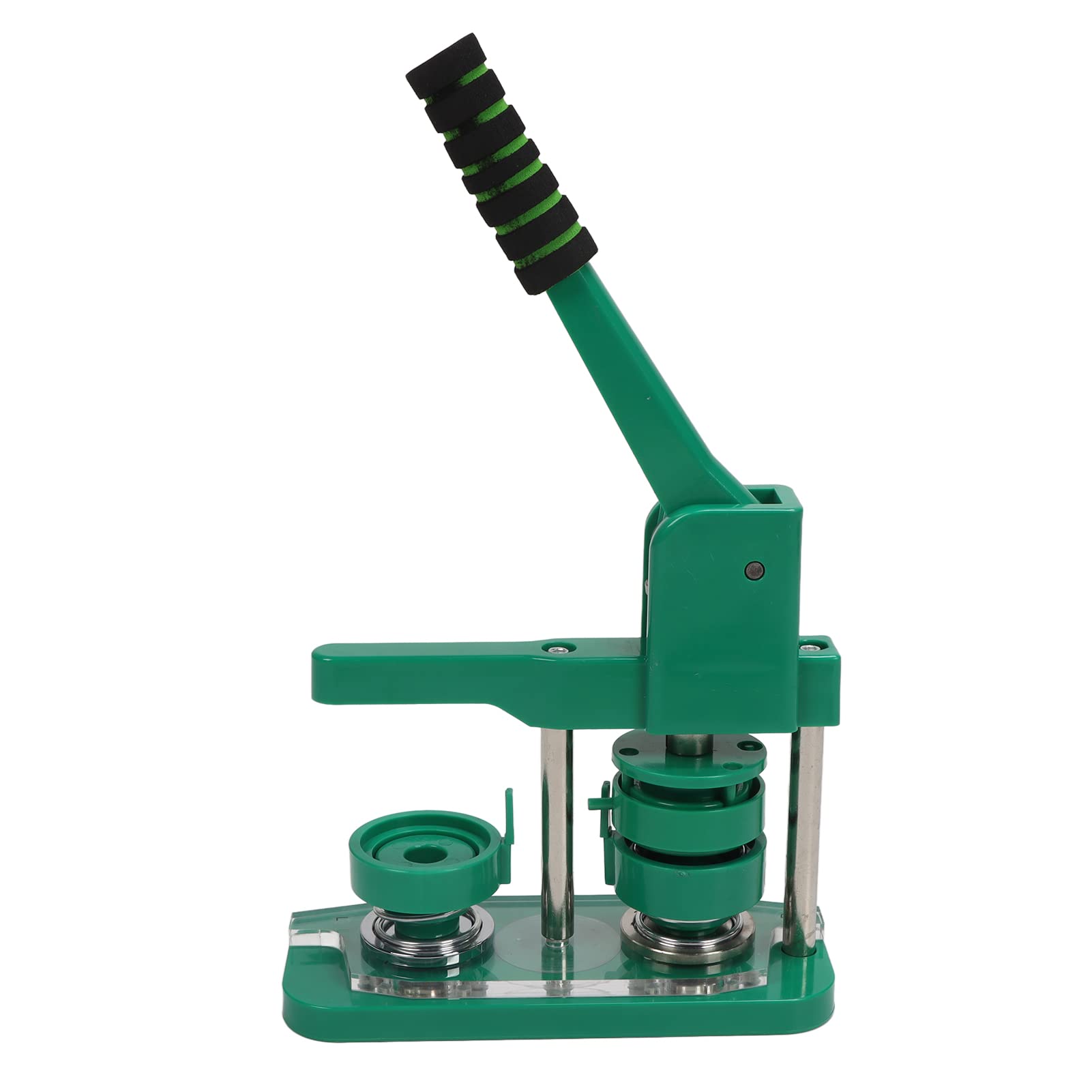 DIY Button Press Machine - Ergonomic Handle & Engineering Plastic for Custom Badge Making | Portable Button Maker with Color Pens | Perfect for Crafting, Events, and Personalized Gifts
