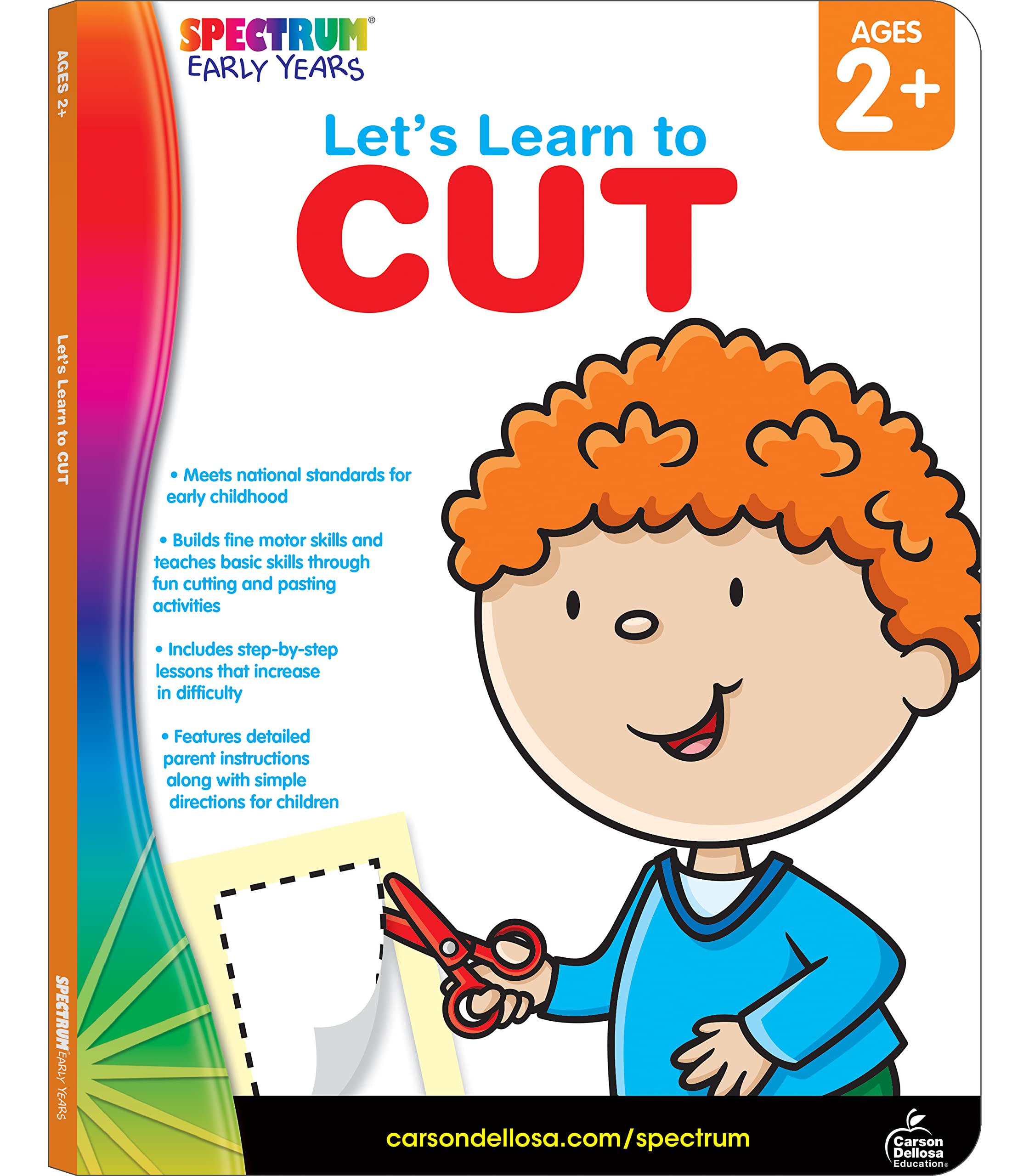 Preschool Scissor Skills Workbook - Cutting & Pasting Activities for Kids Ages 3-5 | Fine Motor Skills Development for Toddlers