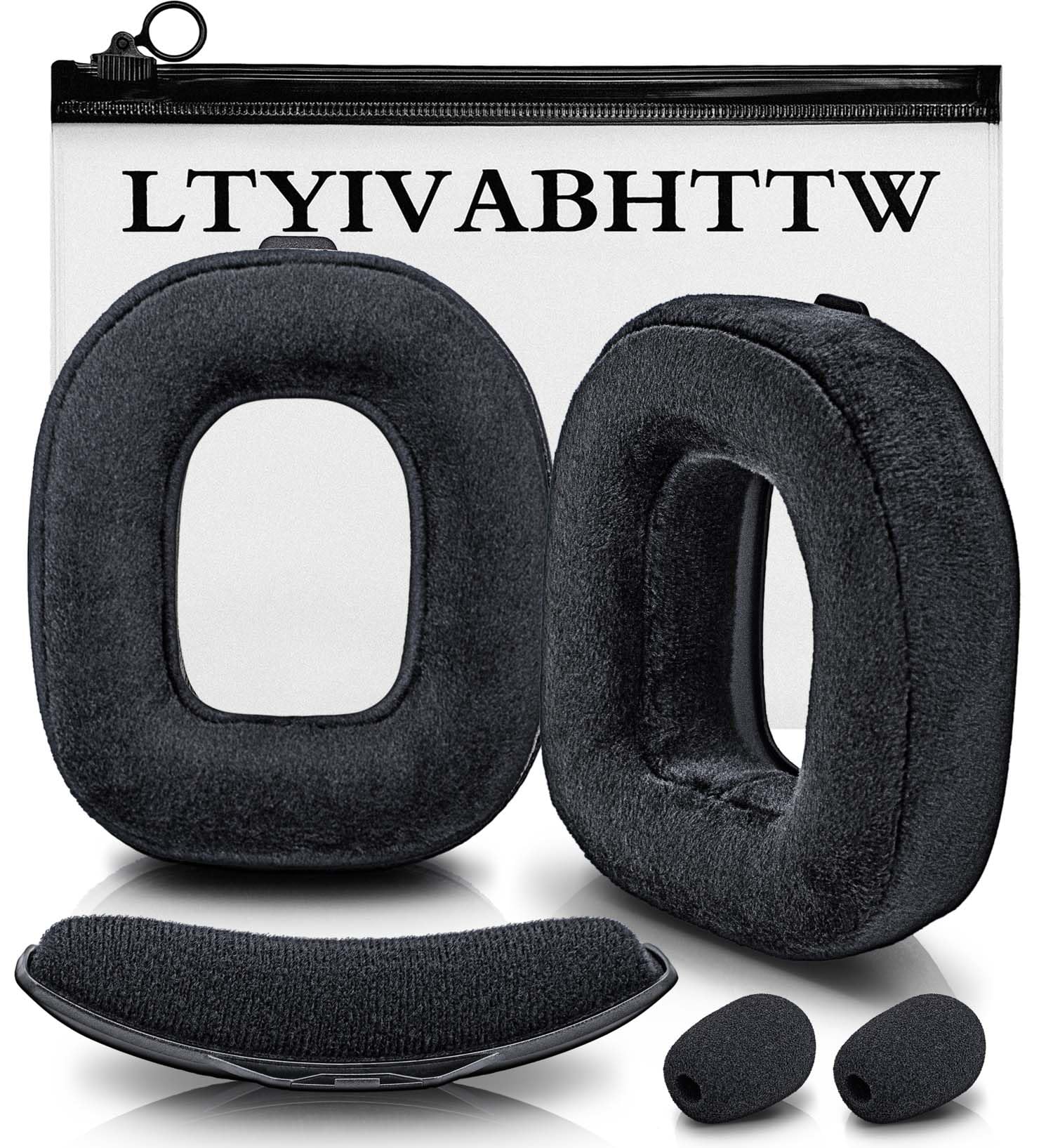 ASTRO Gaming A40 TR Replacement Velour Ear Cushions - Soft Comfortable Earpads for A40 TR Wireless Headset - Perfect for Gaming, Streaming & Long Sessions (Compatible with A40 Accessories & Headband)
