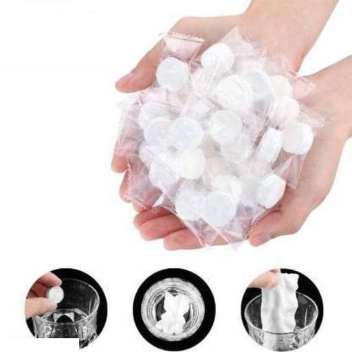 Royal Magic Tablet Coin Tissues (50 Pack) - Premium Soft Paper Napkins for Spa, Hotel & Travel - Disposable Facial Wipes for On-the-Go Hygiene & Luxury Comfort