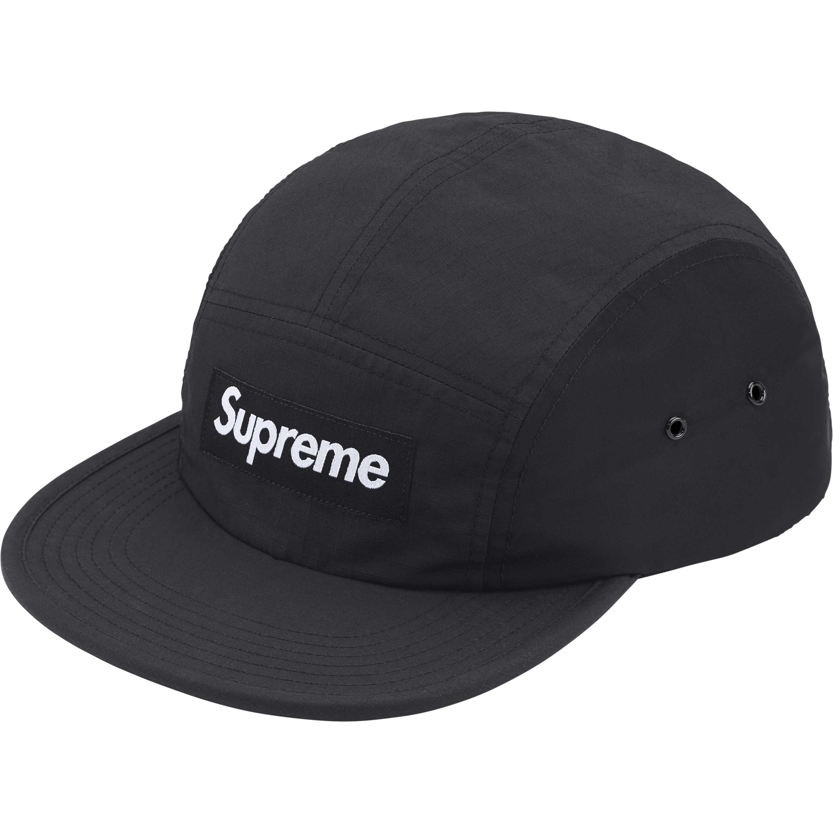SUPREME 24FW Waxed Ripstop Camp Cap - Waterproof Outdoor Hat for Hiking, Camping & Streetwear Fashion