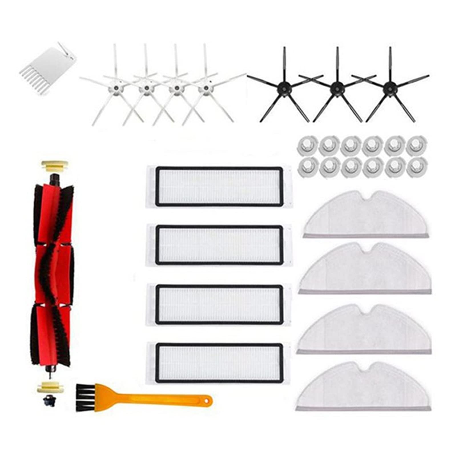 **Xiaomi Roborock S5 Max/S50/S51/S55/S6 Vacuum Cleaner Accessories Kit - Washable HEPA Filter, Main Brush, Side Brush for Deep Cleaning & Floor Care - Perfect for Pet Hair, Hardwood & Carpet Maintenance**