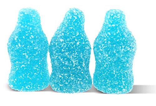 Gustaf Mini Blue Raspberry Soda Bottle Gummy Candy - Sour Sugar Dusted, 3.5 lbs Bulk Pack | Perfect for Party Favors, Movie Snacks & Office Treats
