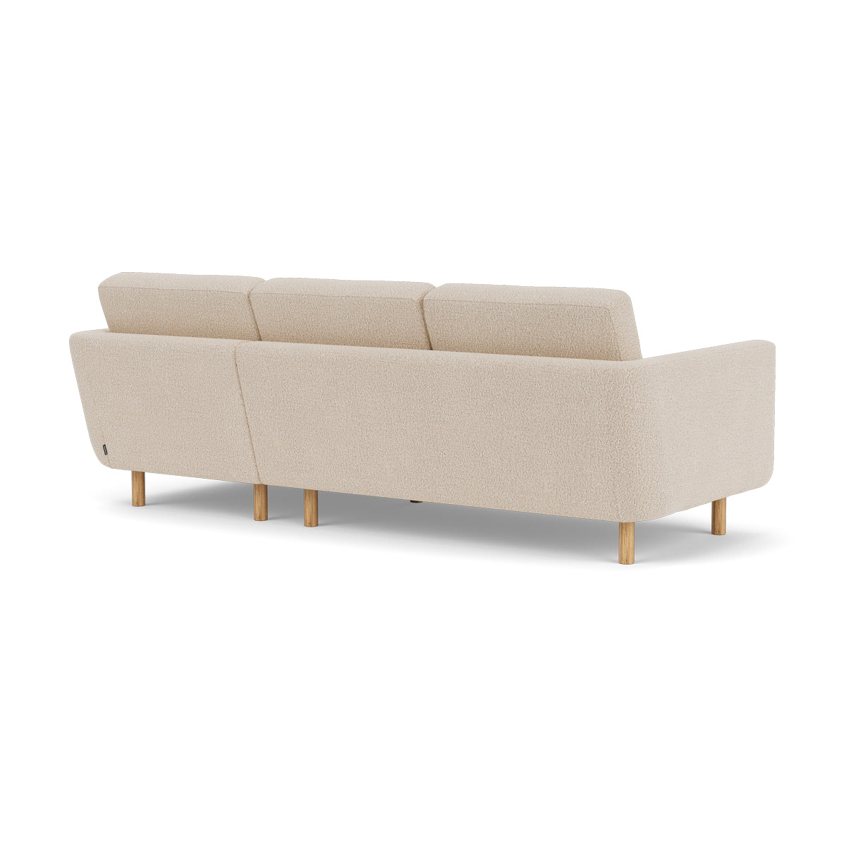 Luxury Conrad Boucle Right Chaise Sofa - Modern Upholstered Sectional Couch for Living Room, Lounge & Home Theater | Soft Chenille Fabric, Comfortable Seating for Family & Guests