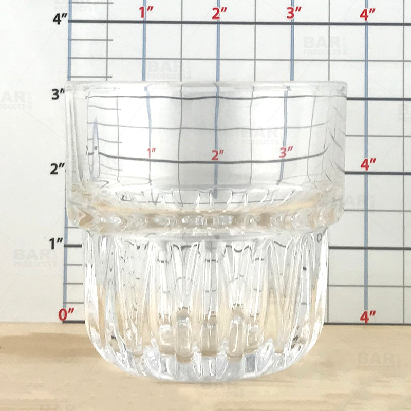 BarConic® 8 oz Texan™ Rocks Glass - Heavy Base Whiskey Glass Set of 4 - Perfect for Bourbon, Scotch, Cocktails & Home Bar Entertaining