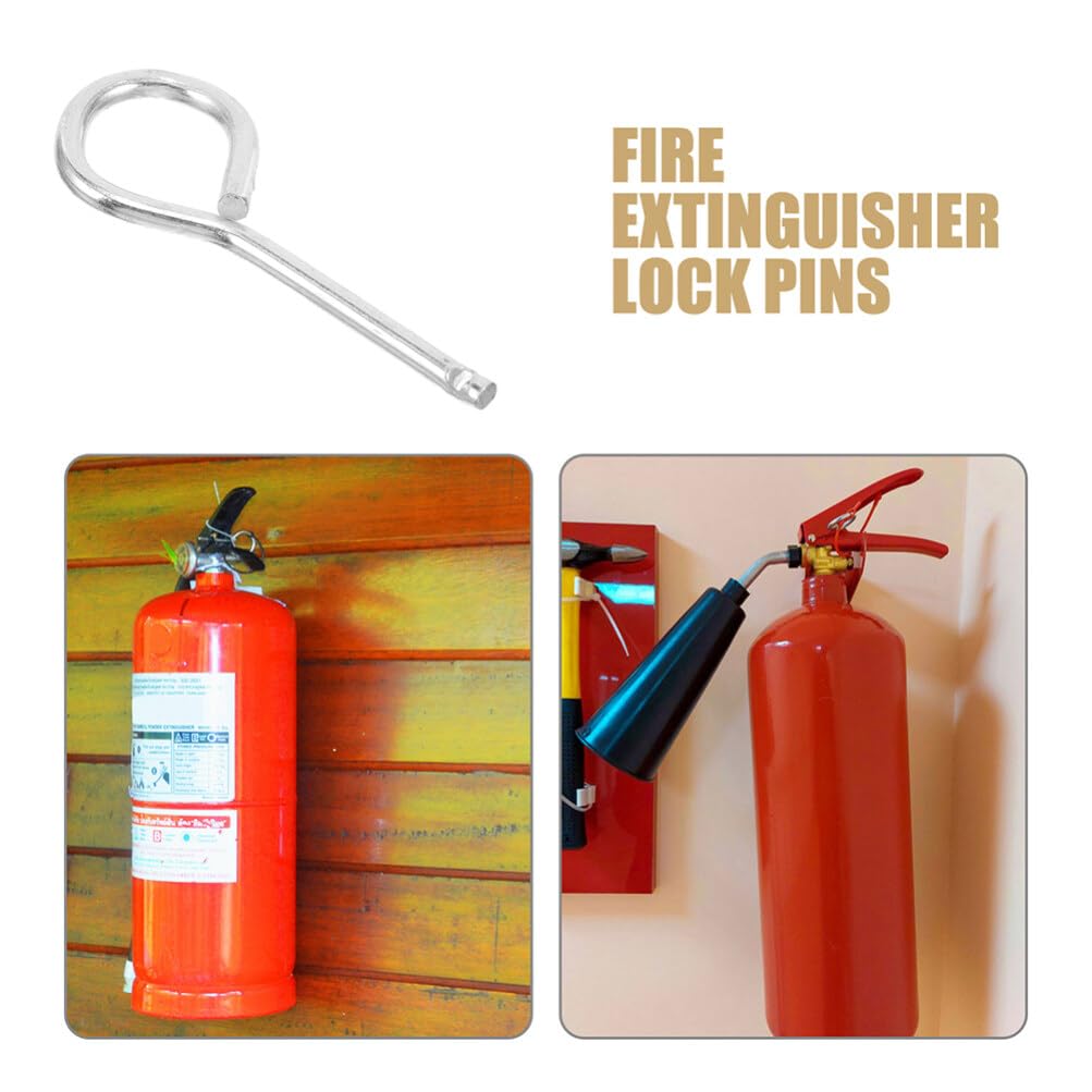 20PCS Heavy Duty Fire Extinguisher Pull Pin Replacement - Silver Safety Cotter Pins for Commercial & Home Fire Extinguishers - Ideal for Office Buildings, Kitchens, Workshops & Emergency Preparedness Kits