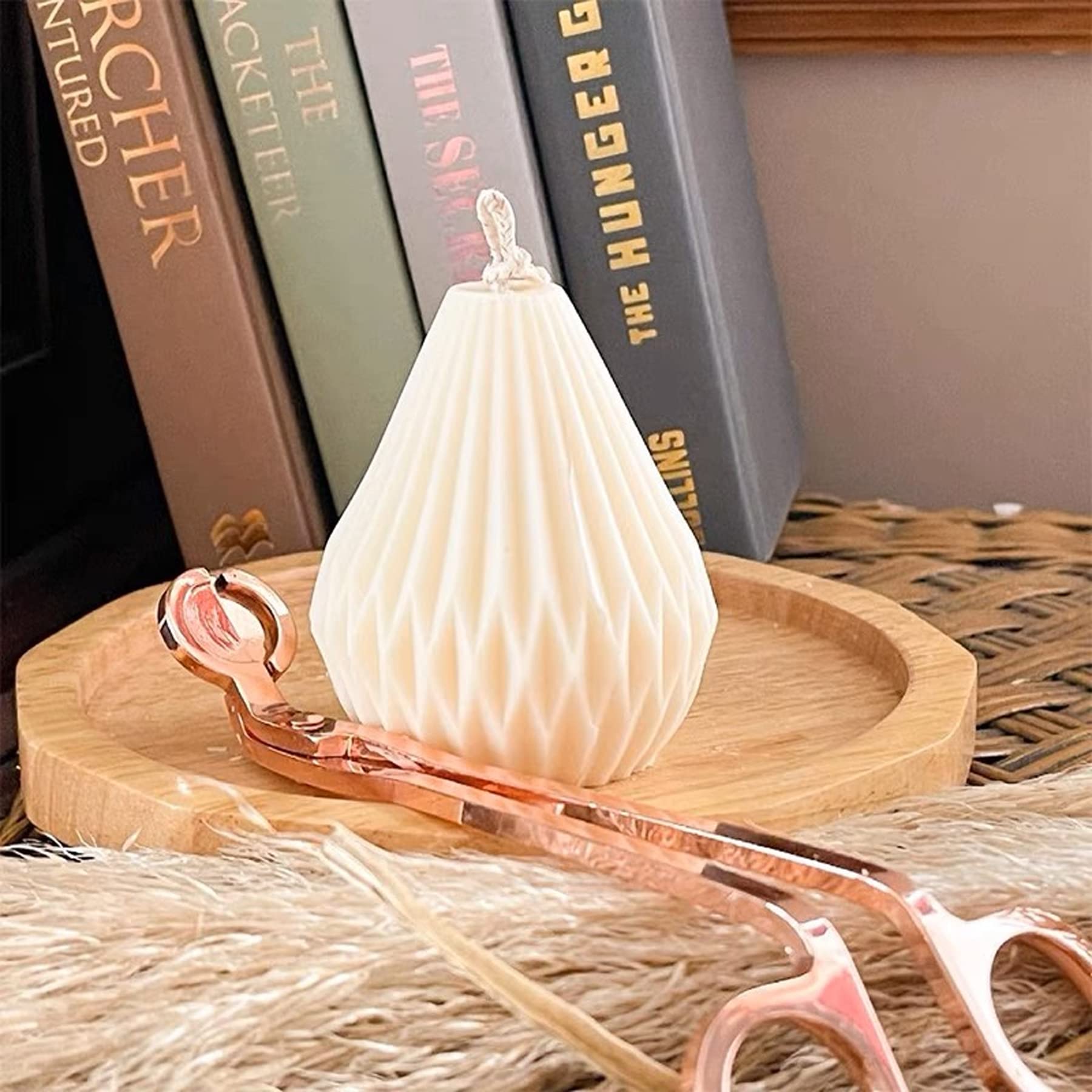 Pear-Shaped Silicone Candle Mold for Aromatherapy Candles, Wax Making, Resin Casting & DIY Crafts – Perfect for Homemade Gifts, Wedding Decor & Relaxation Candles
