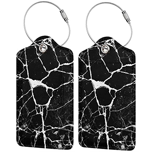 Marble Print Black White