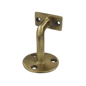 3 Inch Antique Hand Rail Brackets for Staircase - Heavy Duty Metal Stair Railing Supports for Indoor/Outdoor Staircase Safety and Decoration