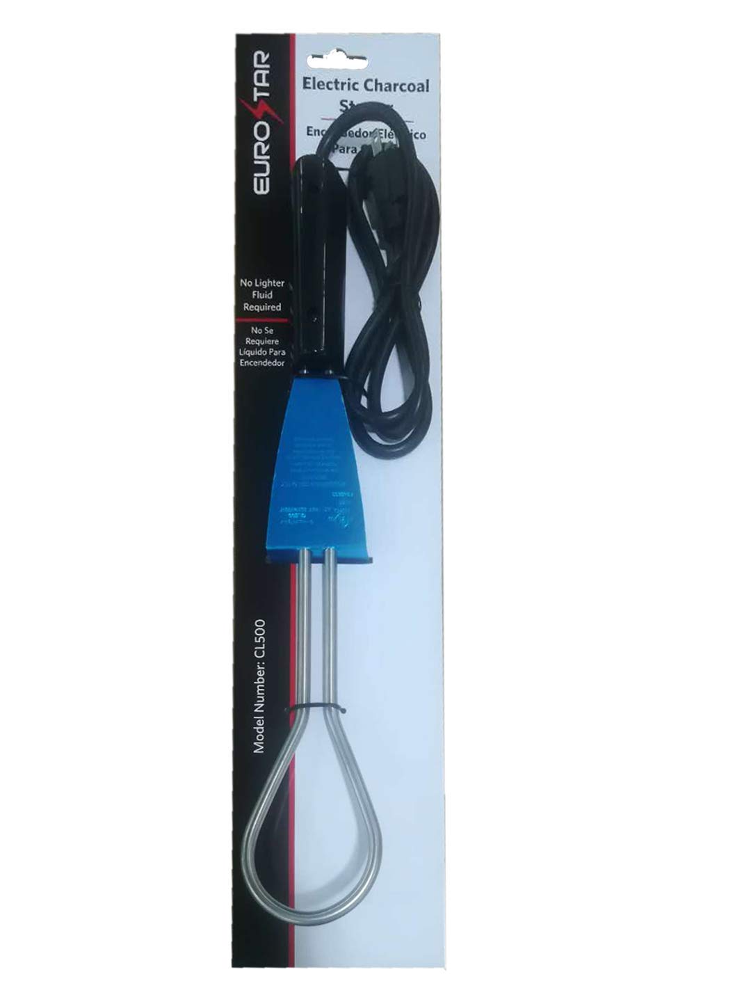 EUROSTAR CL500 Electric Charcoal Starter - Fast & Safe Fire Starter for Grilling, Camping & Outdoor BBQs - Perfect for Backyard, Picnics & Tailgating Parties