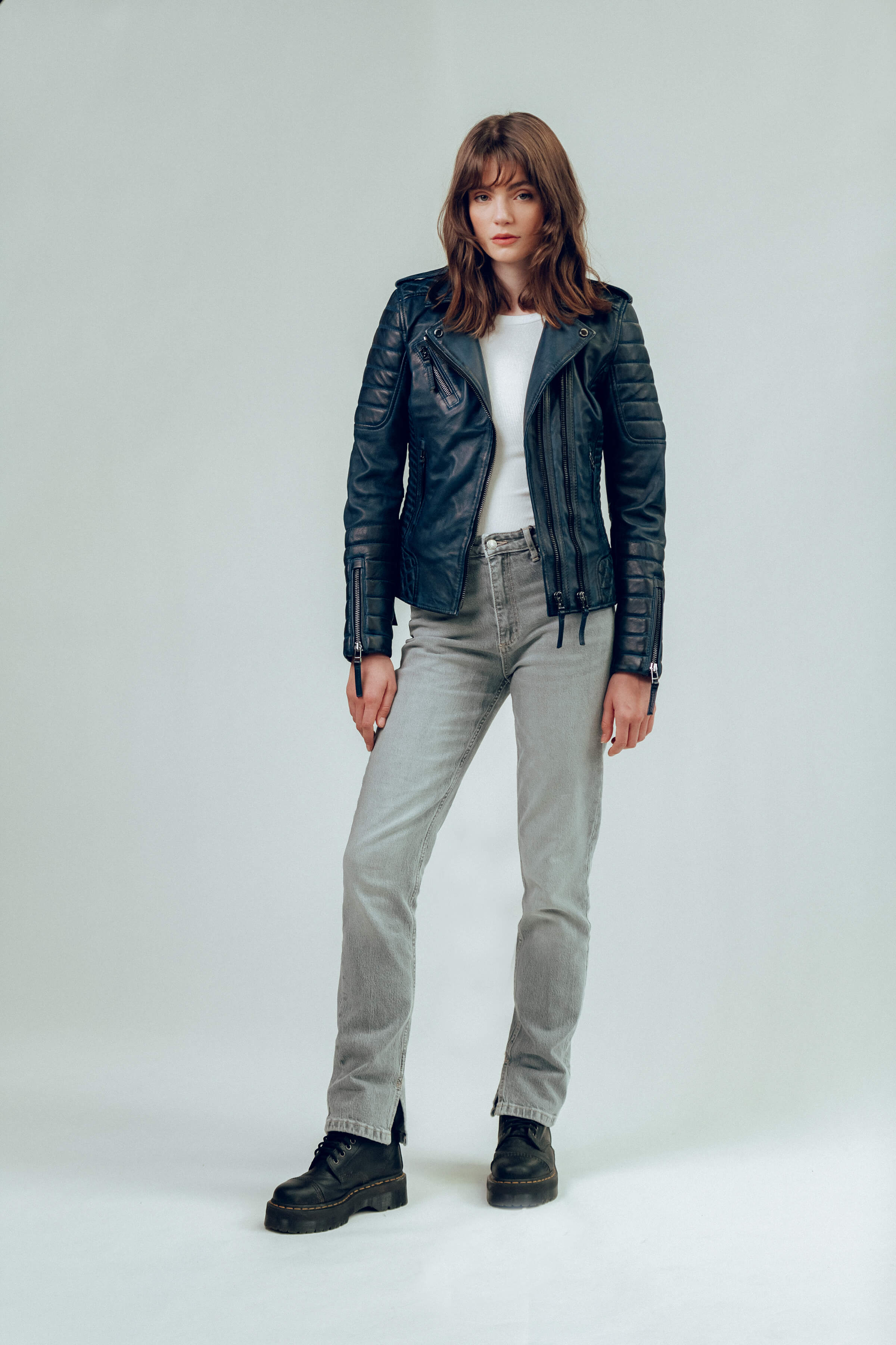 Kay Michaels 2.0 Women's Burnt Blue Denim Jacket - Stylish Casual Outerwear for Everyday Wear & Fall Fashion