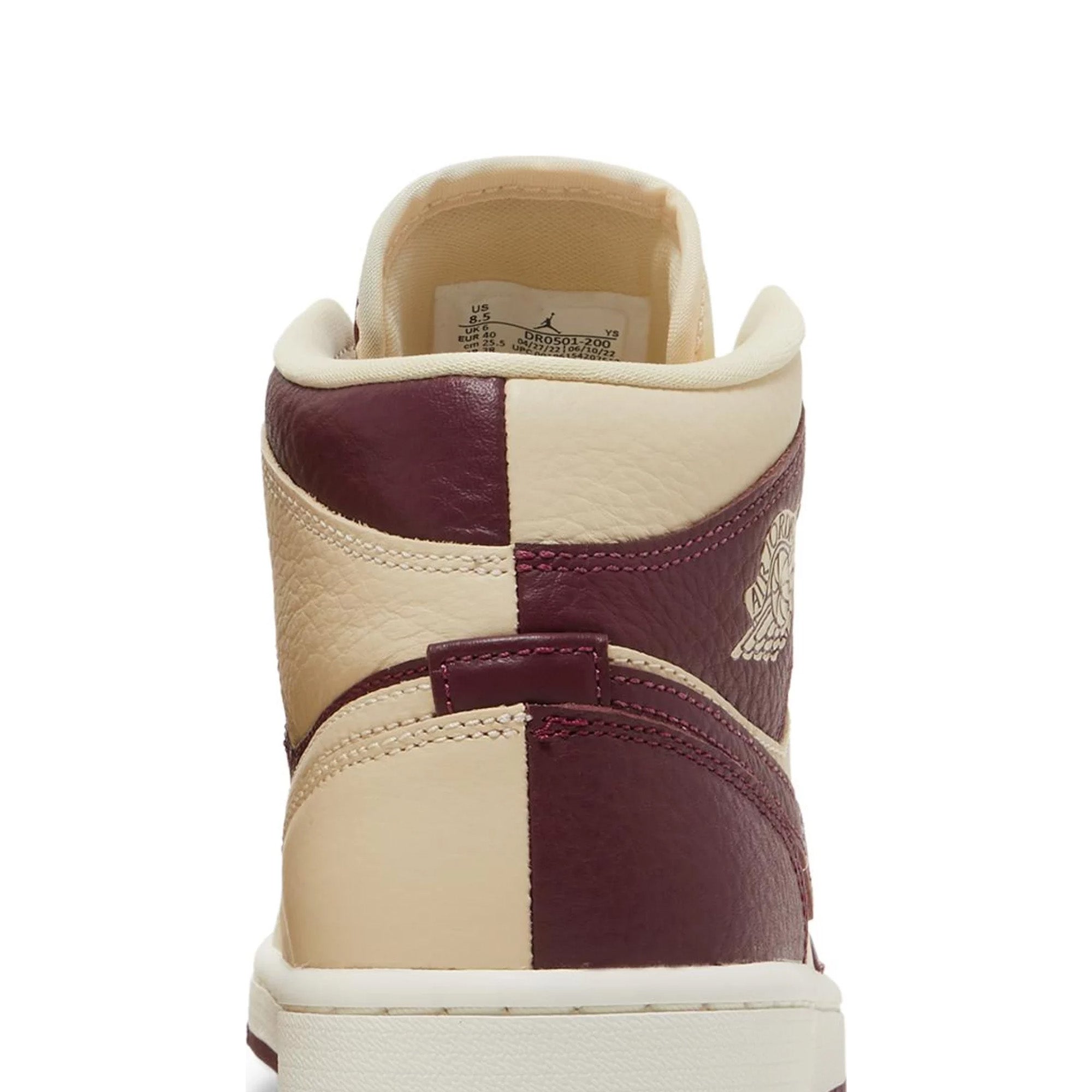 Air Jordan 1 Mid SE 'Split Beach Cherrywood Red' Women's Basketball Shoes (2022) - Comfortable Sneakers for Casual Wear, Street Style & Gym Workouts
