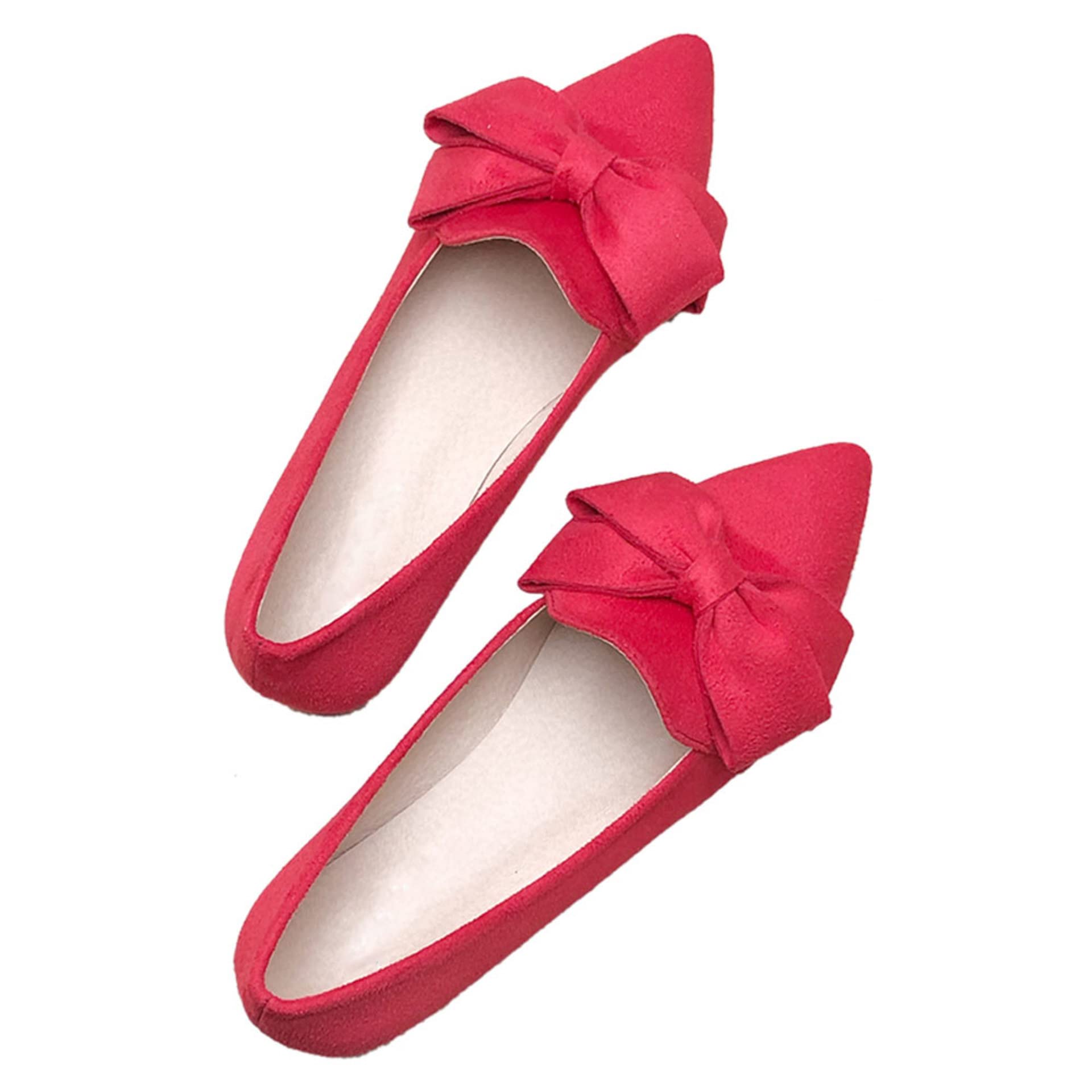 SAILING LU Women's Ballet Flats - Comfortable Pointed Toe Slip On Shoes with Memory Foam for Work, Office & Casual Wear