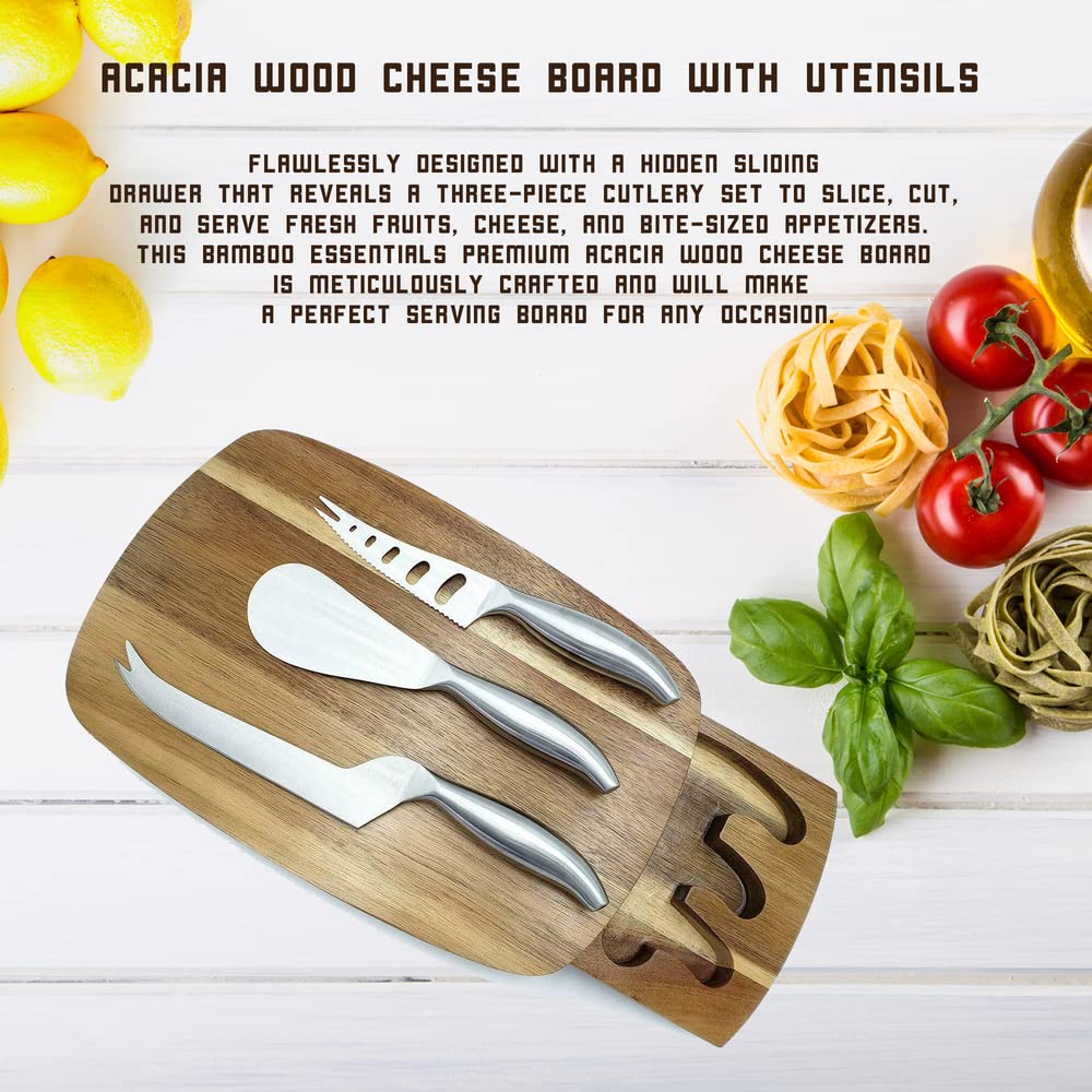 Personalized Monogrammed Charcuterie Board Set with Cheese Knives - Perfect Wedding, Engagement & Anniversary Gift for Couples - Great for Date Nights, Housewarmings & Dinner Parties