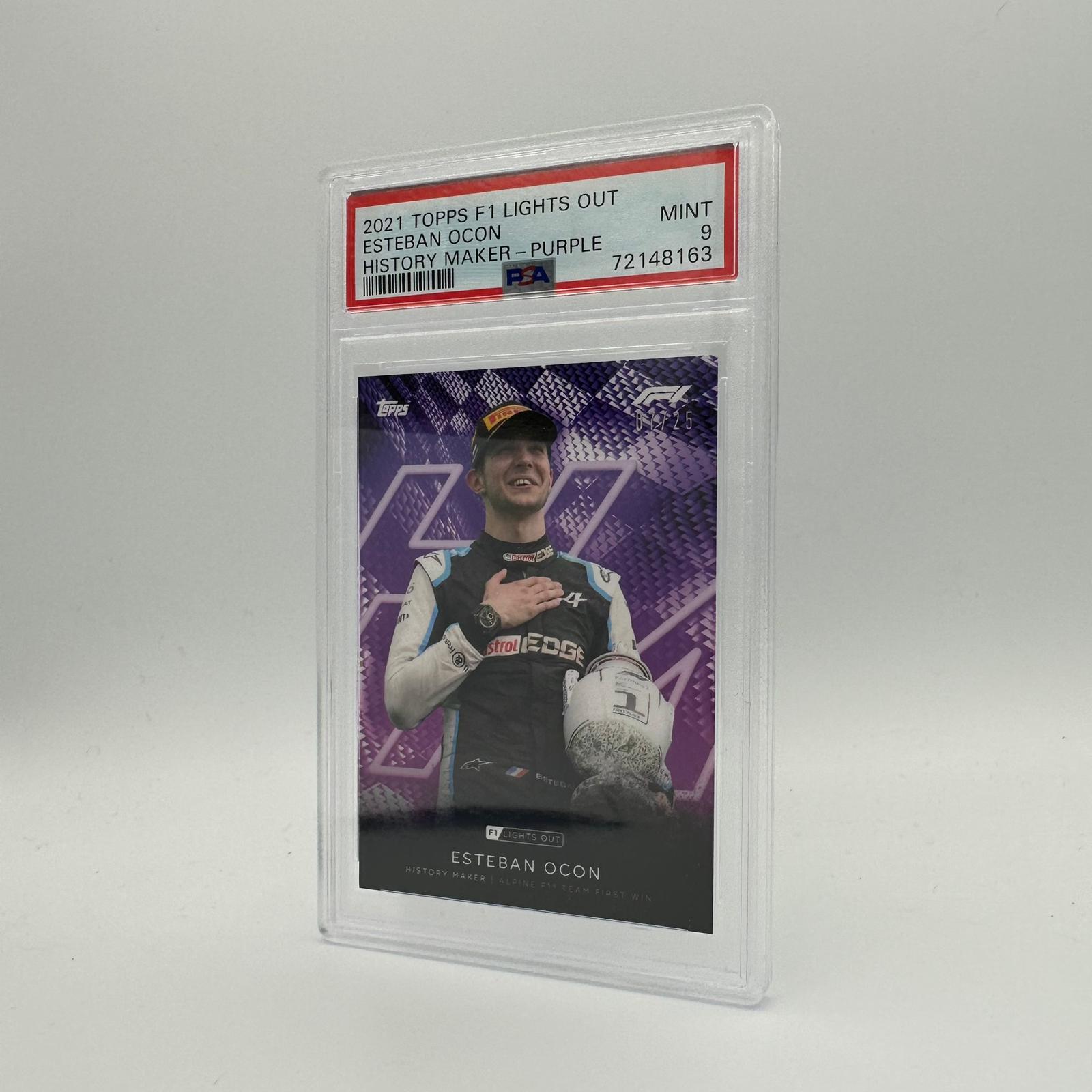 PSA 9 Graded 2007 Esteban Ocon History Maker Trading Card - Rare Collectible for F1 Fans & Sports Memorabilia Enthusiasts (Perfect for Display, Investment, or Gift)