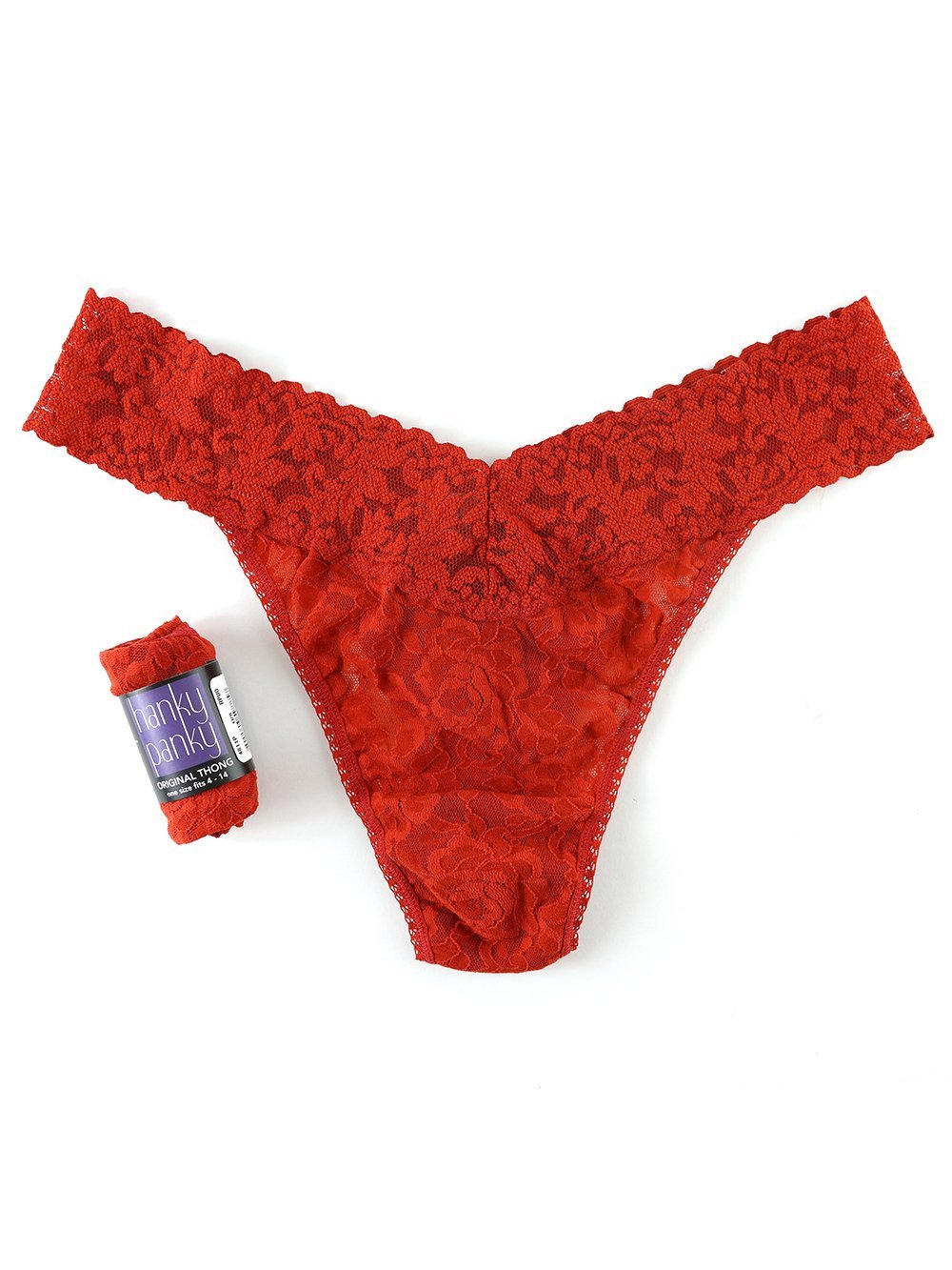Signature Lace Original Rise Thong - Soft & Comfortable Women's Underwear for Everyday Wear, Date Night & Special Occasions