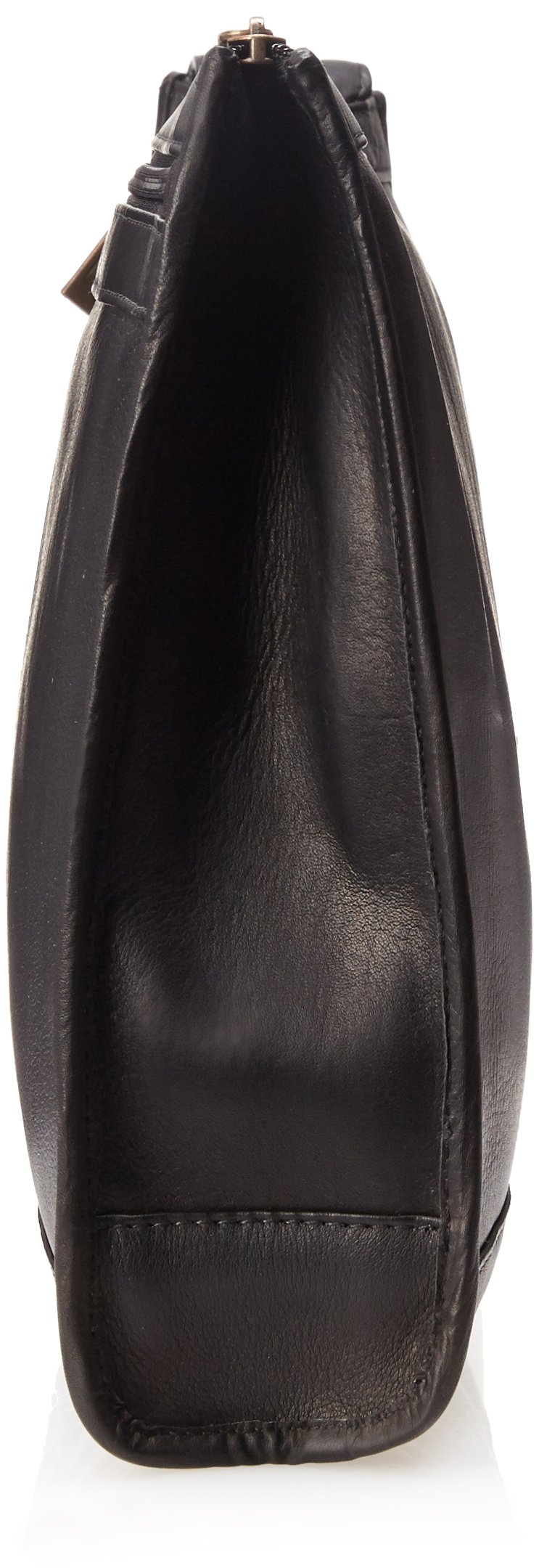 Claire Chase Zippered Leather Folio Pouch Organizer - Slim Black Document Holder for Passport, Credit Cards & Cash - Perfect for Travel, Business & Everyday Use