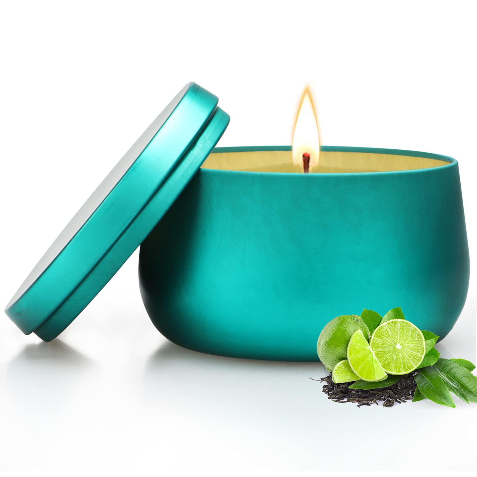 Premium Soy Wax Candles for Home - 7oz Natural Aromatherapy Candles with Lemongrass Tea Scent, Relaxing Gifts for Women, Perfect for Spa Nights, Meditation & Stress Relief