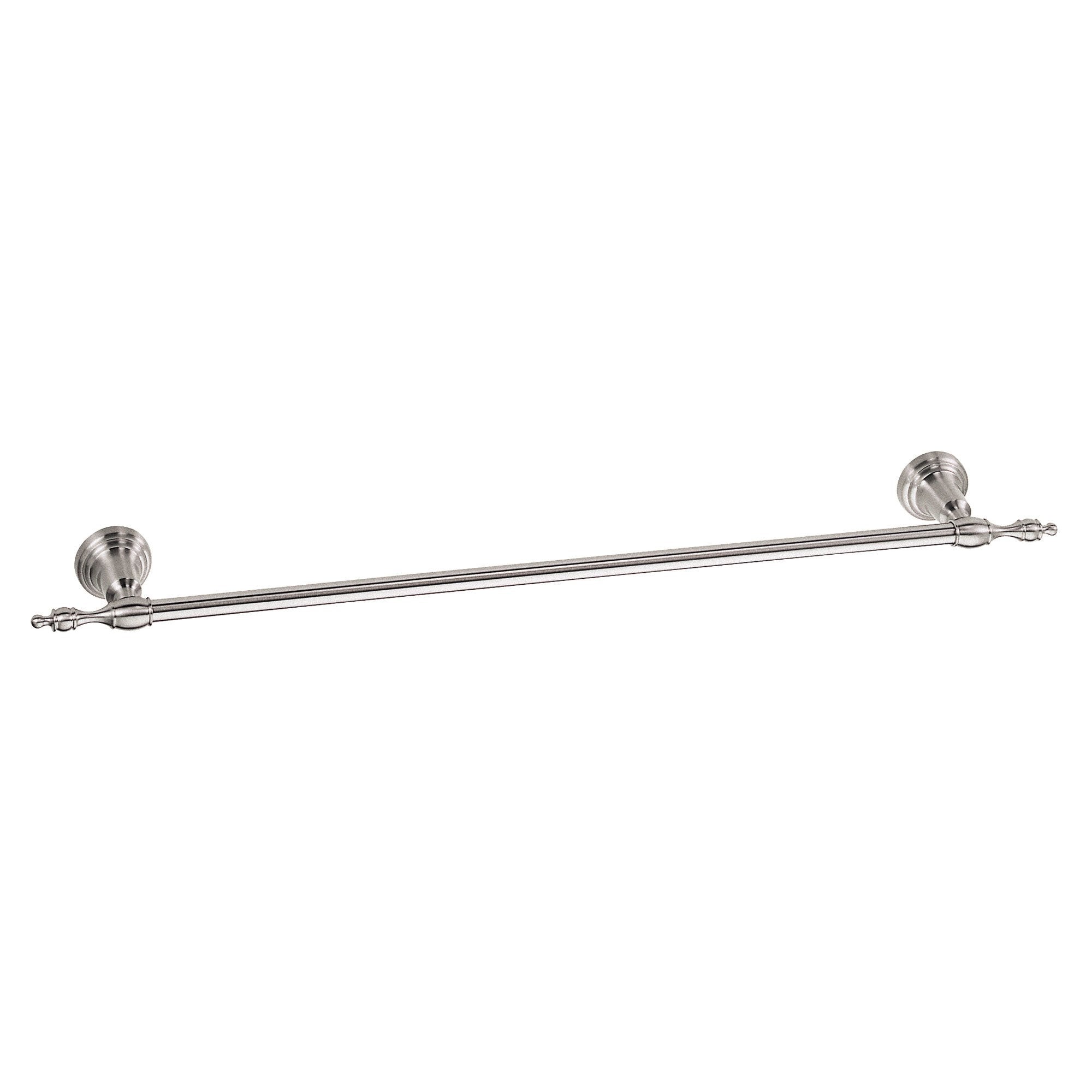 Danze Sheridan 24-Inch Brushed Nickel Single Towel Bar Rack - Bathroom Towel Holder for Modern Homes (Wall Mounted, Spa Style)