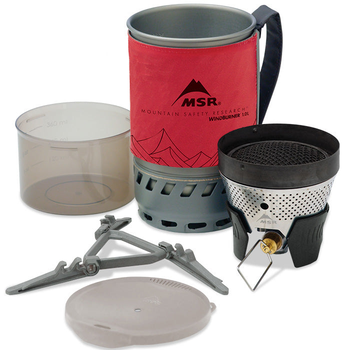 MSR WindBurner Stove System - Compact Camping Stove for Backpacking, Hiking & Outdoor Cooking - Lightweight Windproof Burner with Fast Boiling Technology (Closeout)