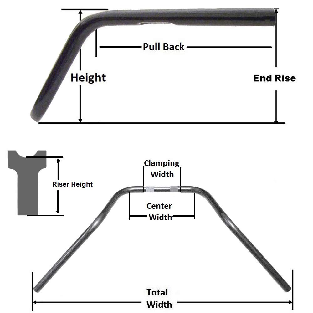 **Outlaw Z Narrow Base Ape Hanger Handlebars - 14 Inch Black for Harley Davidson Motorcycles - Comfortable Cruiser & Chopper Riding Accessory**