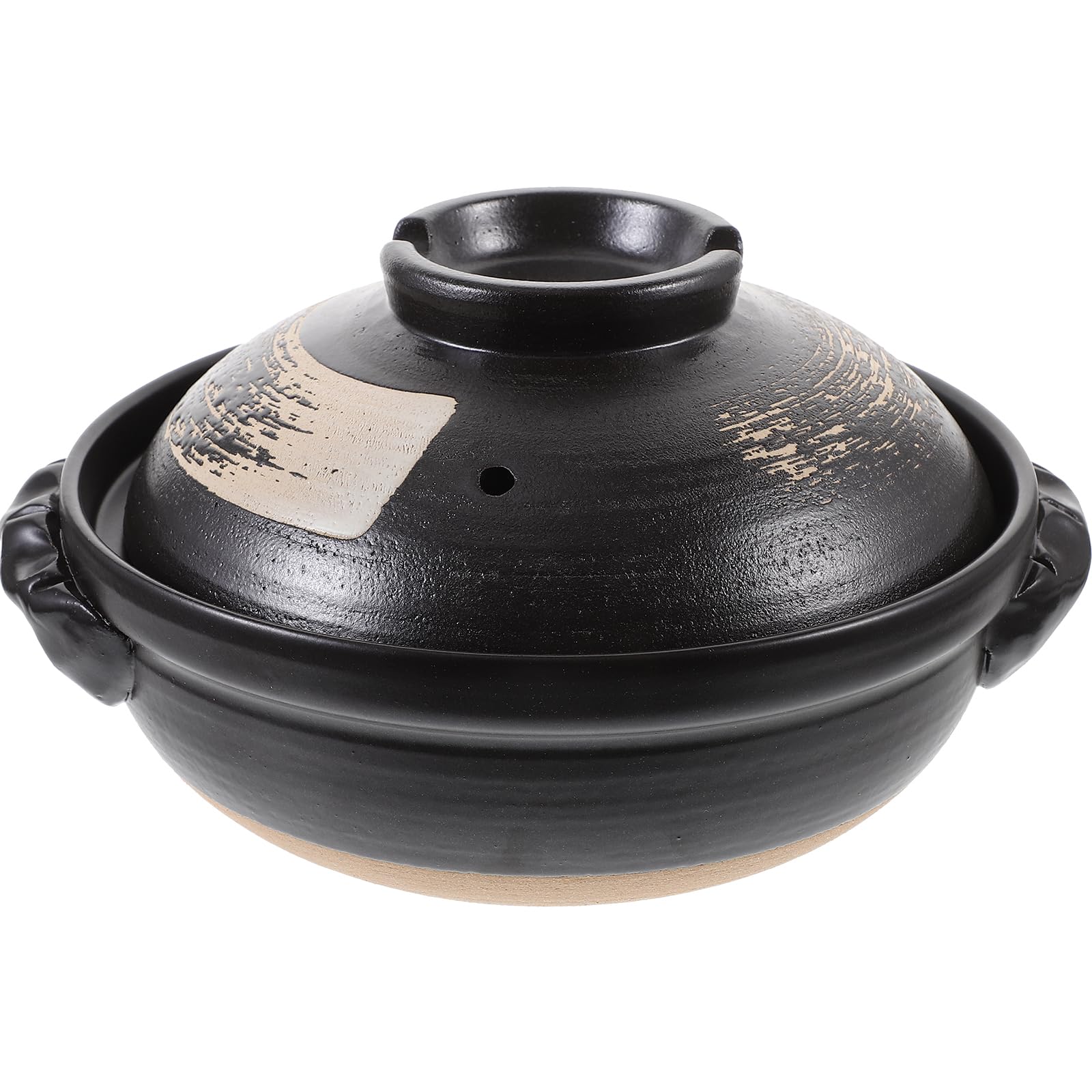DOITOOL Ceramic Stew Pot - 4QT Non-Stick Clay Casserole Pot with Lid, Oven & Stovetop Safe, Perfect for Soup, Stew, Braising & Slow Cooking - Ideal for Home Kitchen & Family Meals