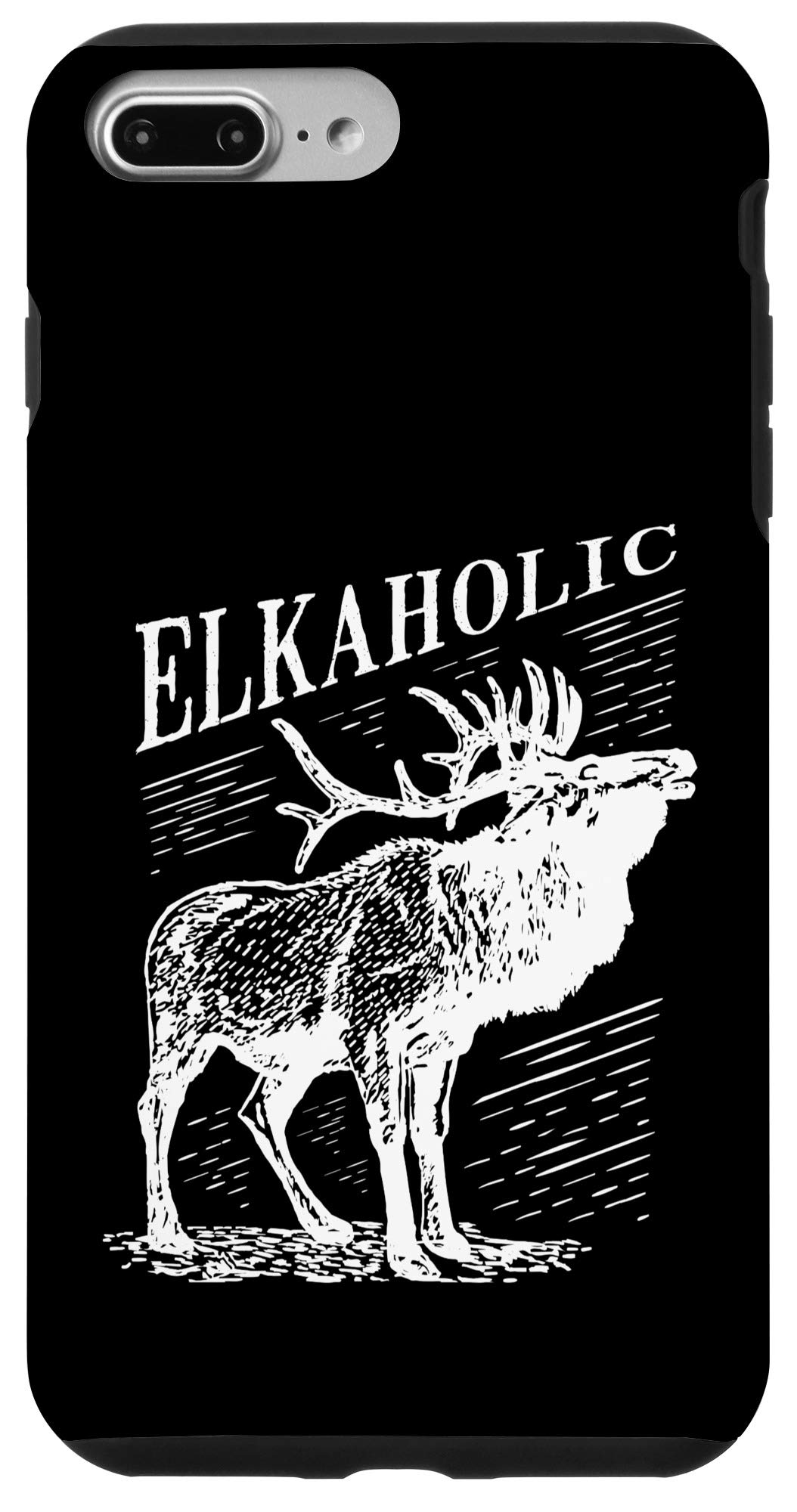 Premium Elk Hunting Phone Case for iPhone 7 Plus/8 Plus - Durable Protective Cover with Camo Design - Perfect for Outdoor Adventures & Hunting Trips
