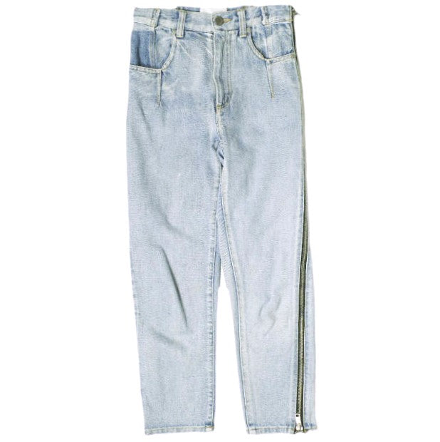 3.1 Phillip Lim Women's Indigo Denim Pants with Zipper - Stylish High Waist Skinny Jeans for Casual Wear & Night Out