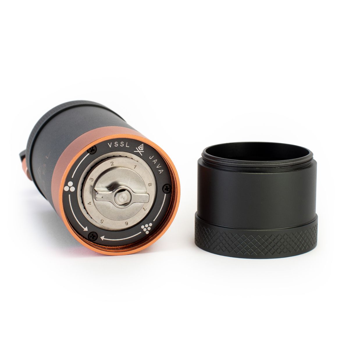 Premium VSSL Java Hand Grinder - Portable Manual Coffee Grinder for Espresso, French Press & Pour Over - Perfect for Camping, Travel & Home Brewing