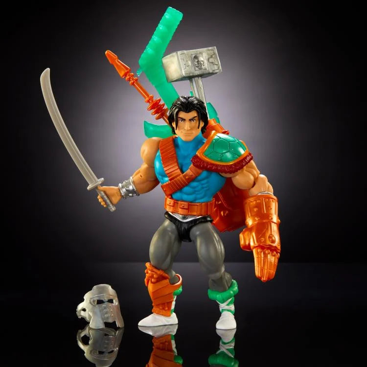 Masters of the Universe: Origins Turtles of Grayskull Casey Jones Action Figure - Collectible Toy for TMNT & MOTU Fans | Perfect for Display, Play & Nostalgic Collections