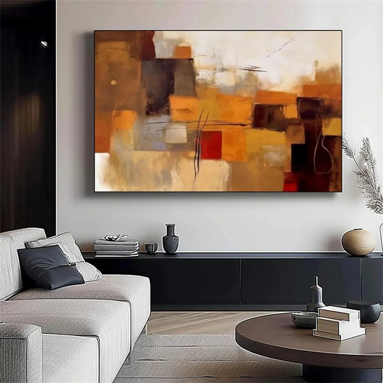 Abstract Painting #AB 265 - Modern Wall Art for Home & Office Decor - Perfect for Living Room, Bedroom or Workspace