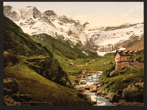 Vintage 1895 La Cirque Photo - Gavarnie, Pyrenees, France - Historical Landscape Photography - Perfect for Home Decor, Office Wall Art & History Enthusiasts
