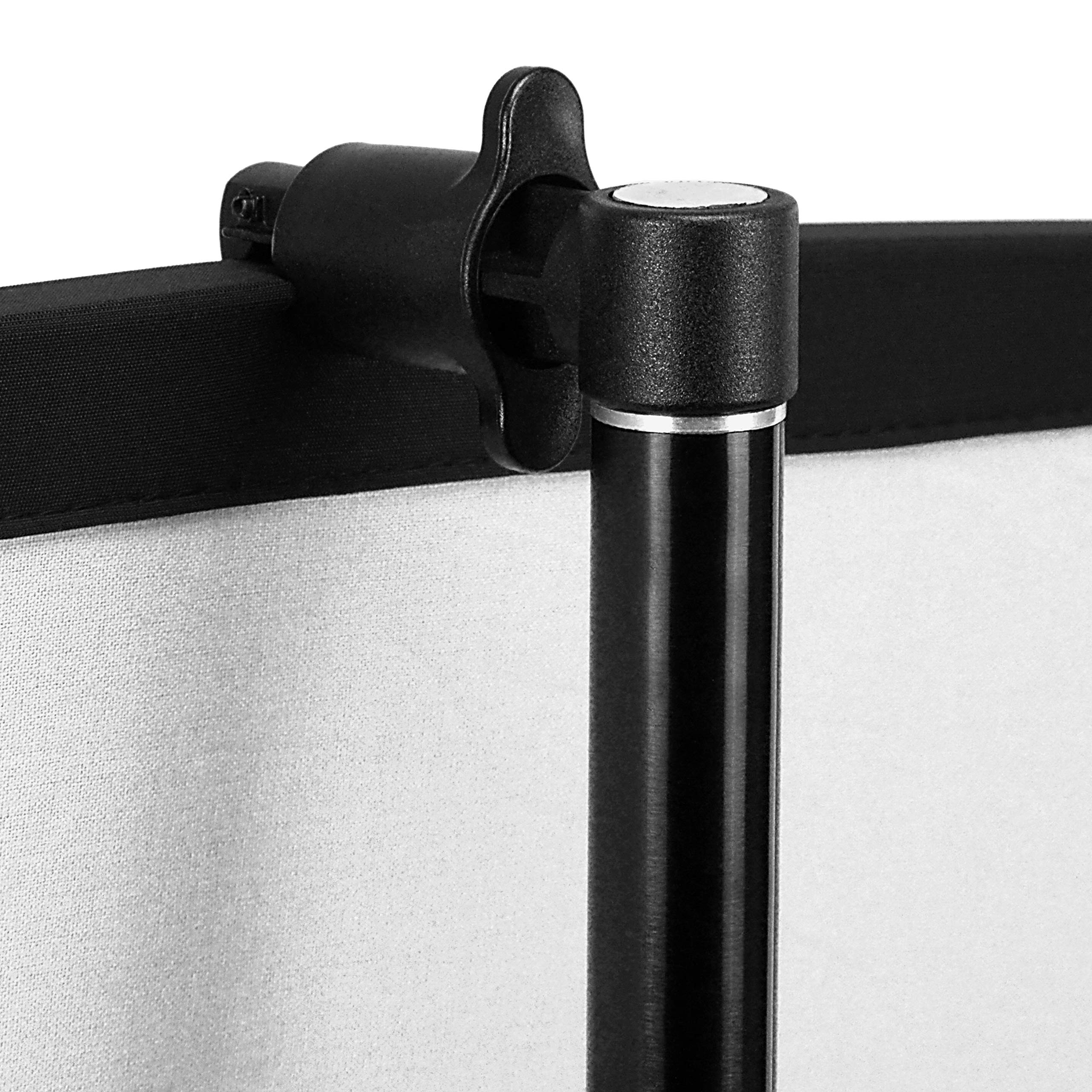 Fotodiox 5x7ft Collapsible Black & White Backdrop Kit with Stand for Photography