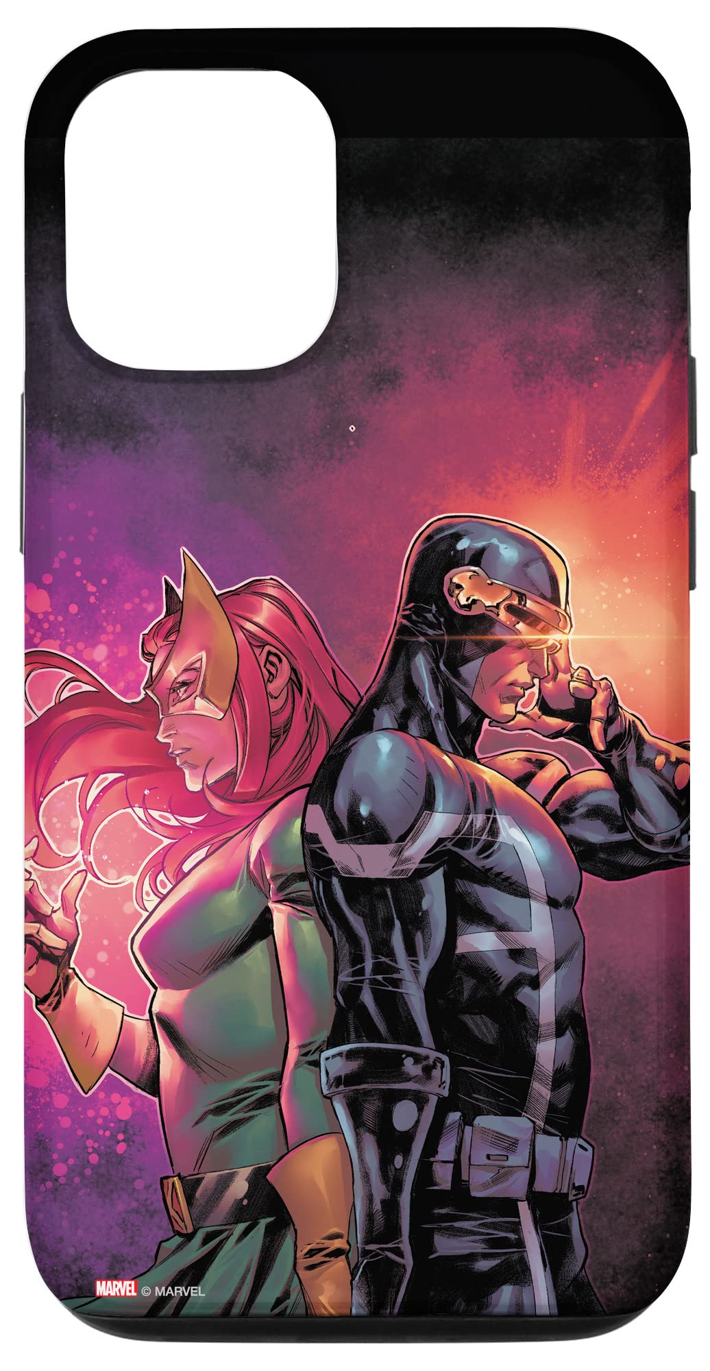 Marvel X-Men Cyclops & Jean Grey Valentine's Day iPhone 12/12 Pro Case - Perfect Gift for Couples, Comic Fans & Valentine's Day Celebrations