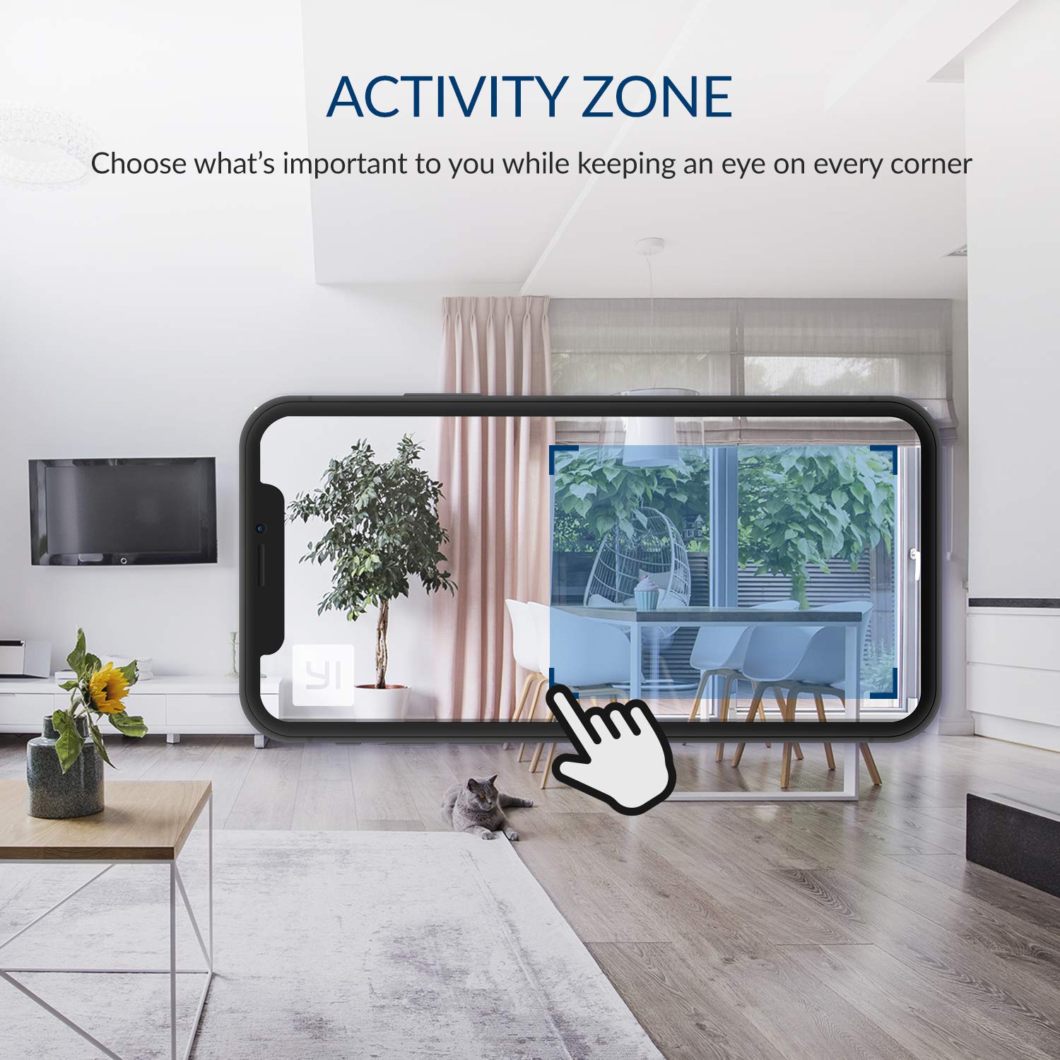 Kami 1080P Wireless Security Camera 4-Pack with Face Detection & Activity Zones - Indoor/Outdoor IP Home Surveillance System, Alexa & Google Assistant Compatible, Works with Kami & YI Home App - Perfect for Baby Monitoring, Pet Watching & Home Security