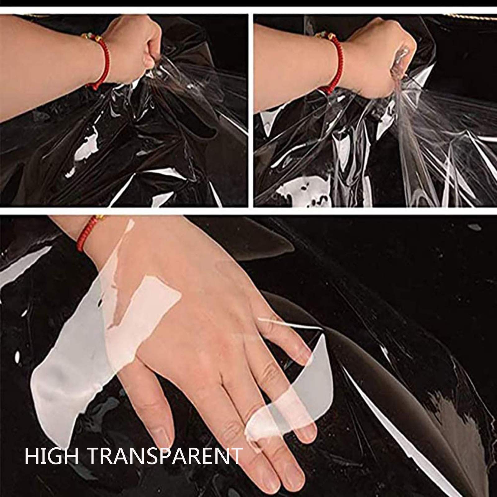 Clear Heavy Duty Waterproof Tarp 13x20ft - 5 Mil Thick Transparent Poly Tarpaulin with Grommets for Greenhouse, Plastic Mulch, Camping Cover & Outdoor Protection