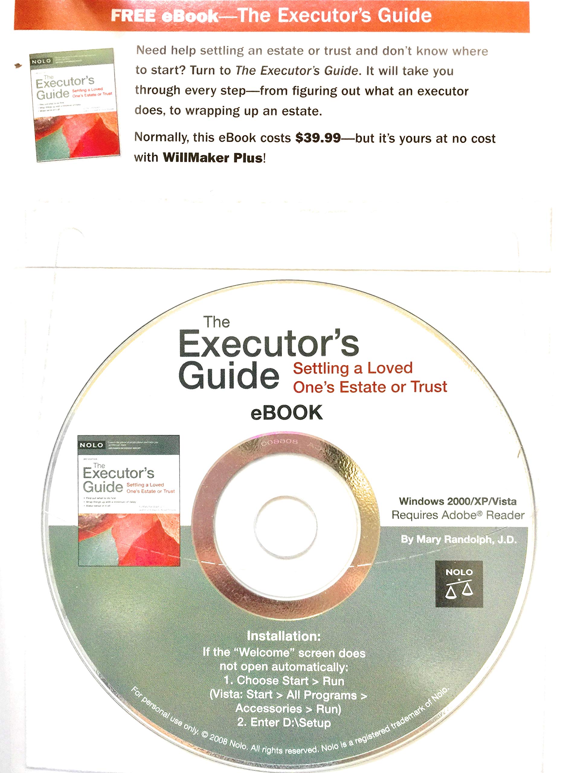 Quicken Willmaker Plus 2009 Edition: Estate Planning Software & Guidebook - Create Wills, Trusts & Legal Documents for Family Protection & Asset Management