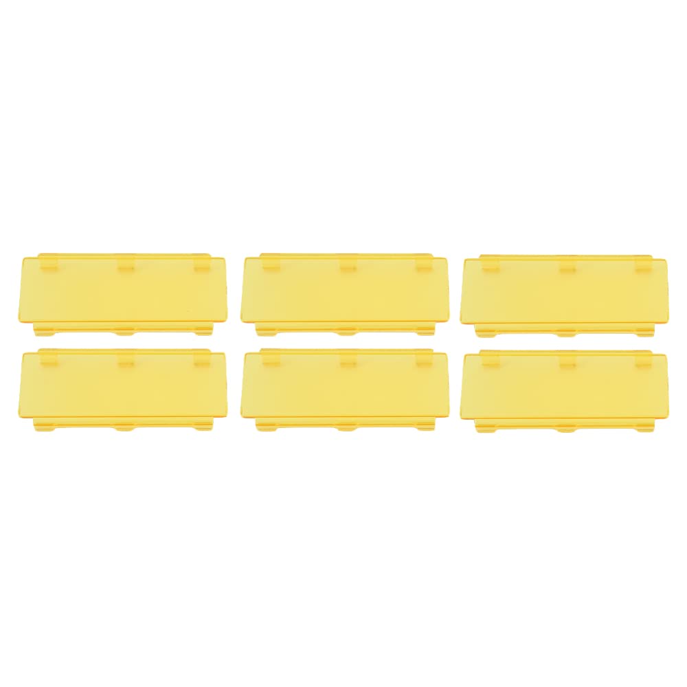 50 Pack Amber LED Light Bar Covers - Durable & Weatherproof for Trucks, ATVs, UTVs, Emergency Vehicles & Off-Road Lighting Protection