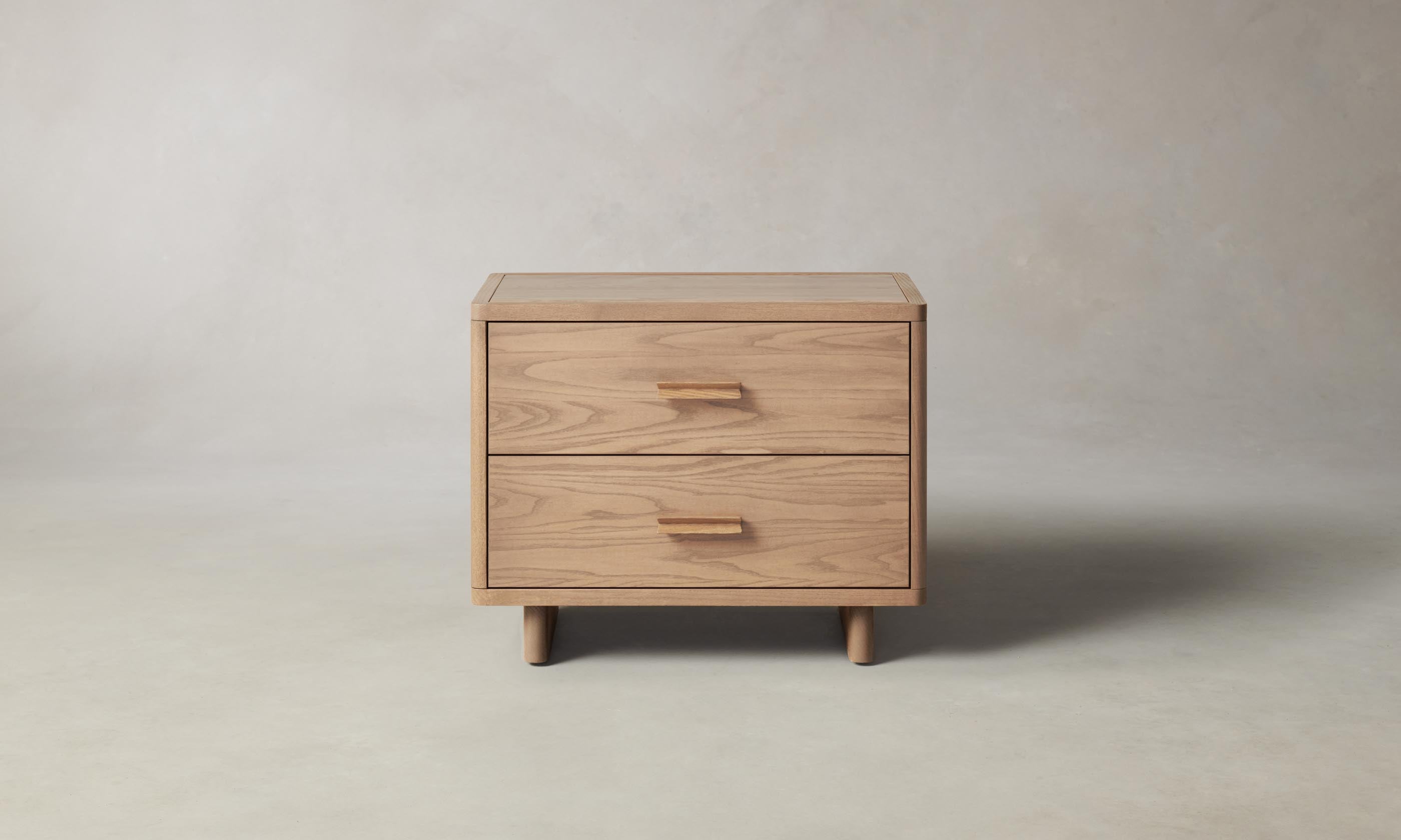 Clinton 2 Drawer Nightstand - Modern Bedside Table with Storage for Bedroom, Living Room & Office - Perfect for Small Spaces & Apartment Decor