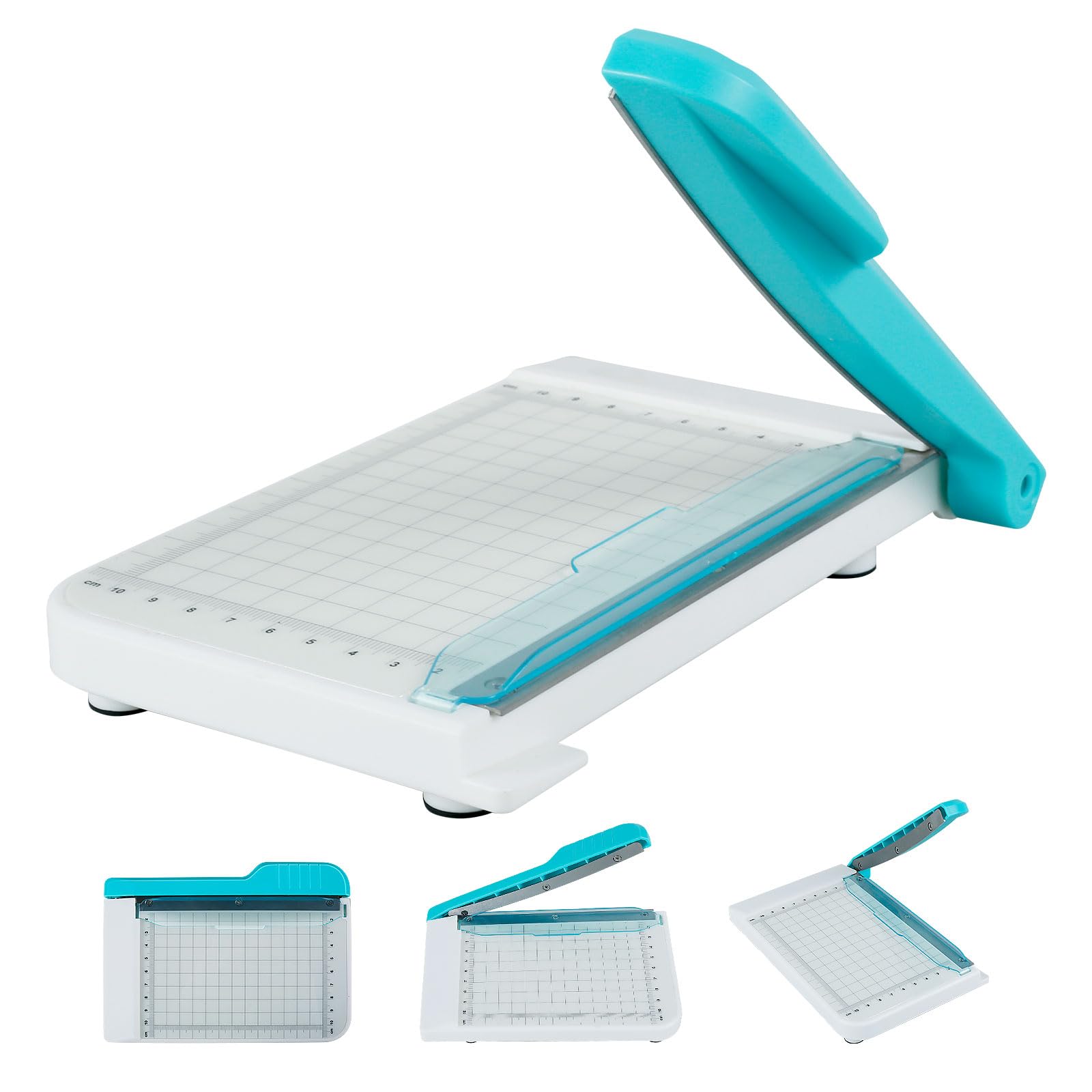 6 Inch Guillotine Paper Cutter - Compact & Portable Non-Slip Paper Trimmer for Coupons, Craft Paper, Cards & Photos | Perfect for Office, School, Scrapbooking & DIY Projects