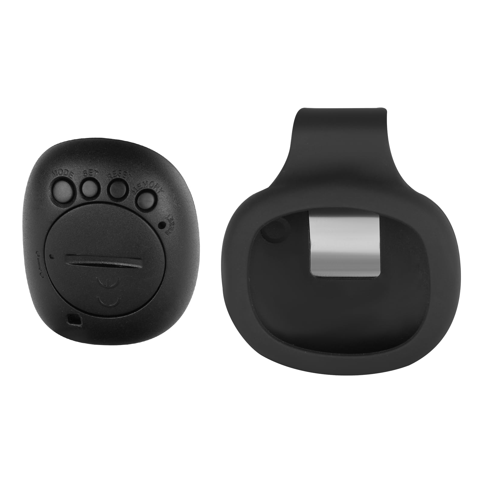 Mini 3D Pedometer - Portable Step Counter with Silicone Case & Clip - Tracks Steps, Distance (Miles/KM), Calories & 7-Day Memory - Perfect for Walking, Running, Hiking & Fitness Tracking