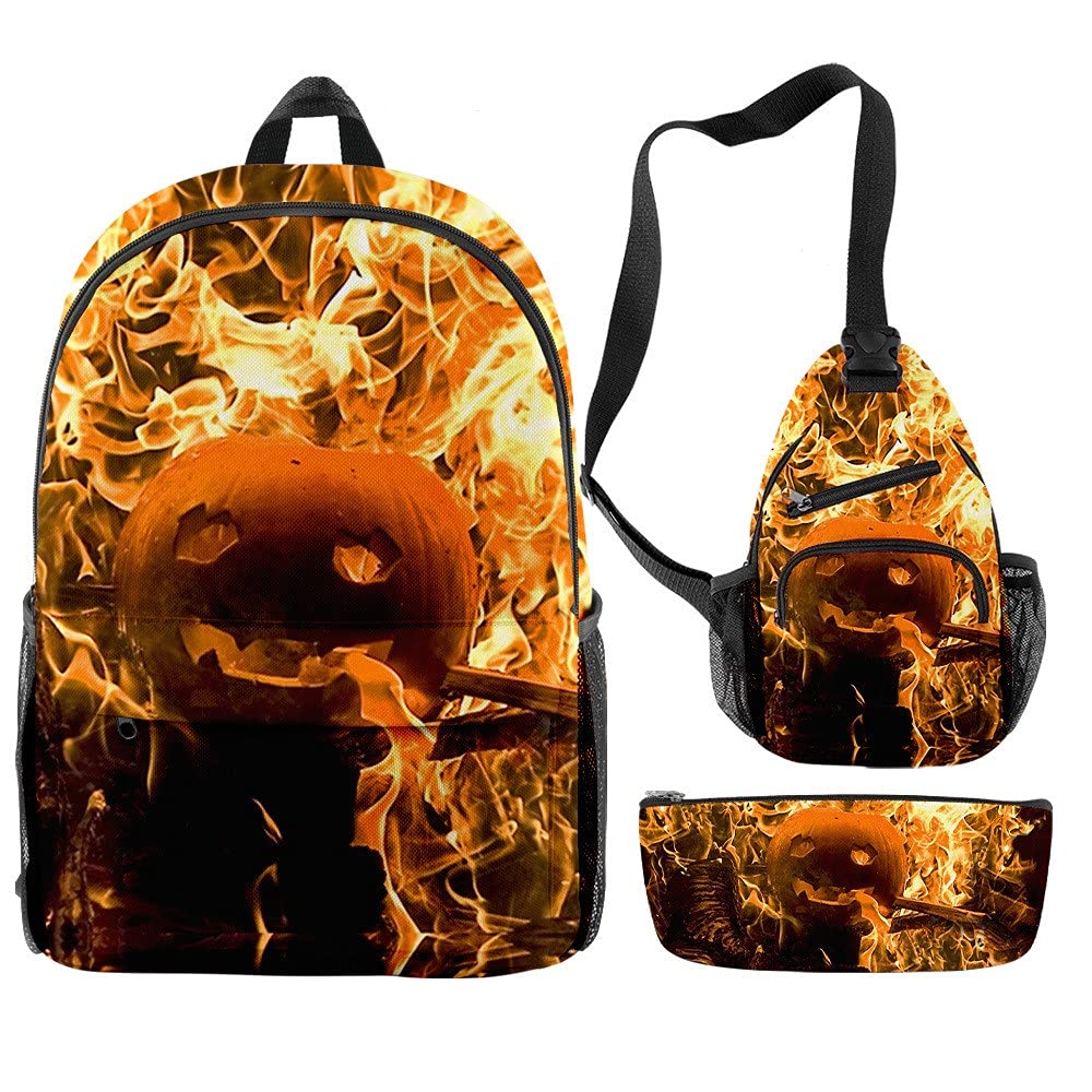 FEIRUIJI Halloween Laptop Backpack for Men & Women - Durable School Backpack, Travel Shoulder Bag, Book Bag - Perfect for College, Work, Hiking & Outdoor Adventures