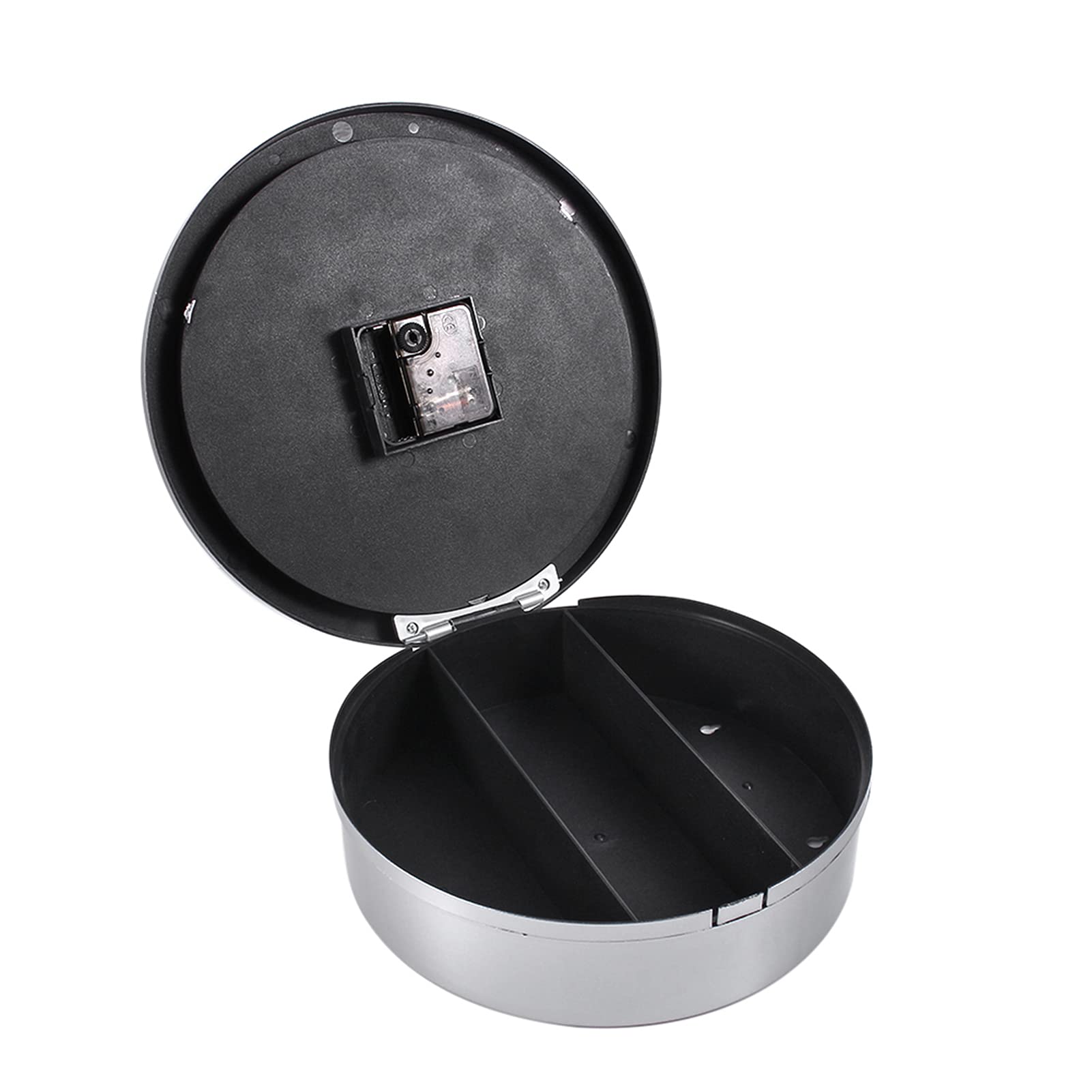 Hidden Wall Clock with 3 Compartments - Secret Storage Shelf for Cash, Jewelry & Valuables | Discreet Home & Office Security Organizer for Money, Toys & Small Items