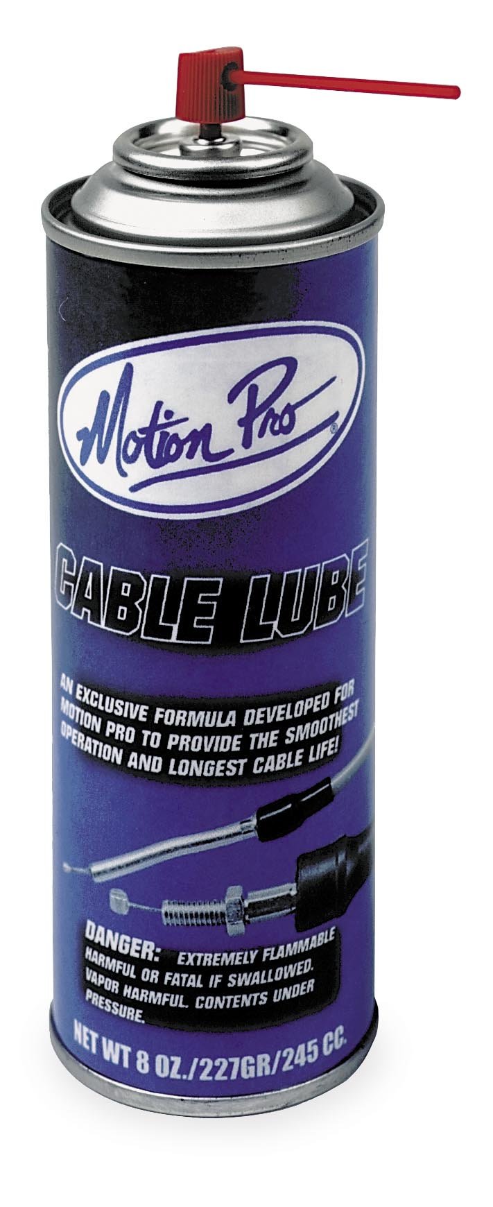 Motion Pro Cable Lube 8oz (15-0001) - Premium Motorcycle Cable Lubricant for Smooth Shifting & Throttle Control - Ideal for Dirt Bikes, ATVs & Motorcycle Maintenance