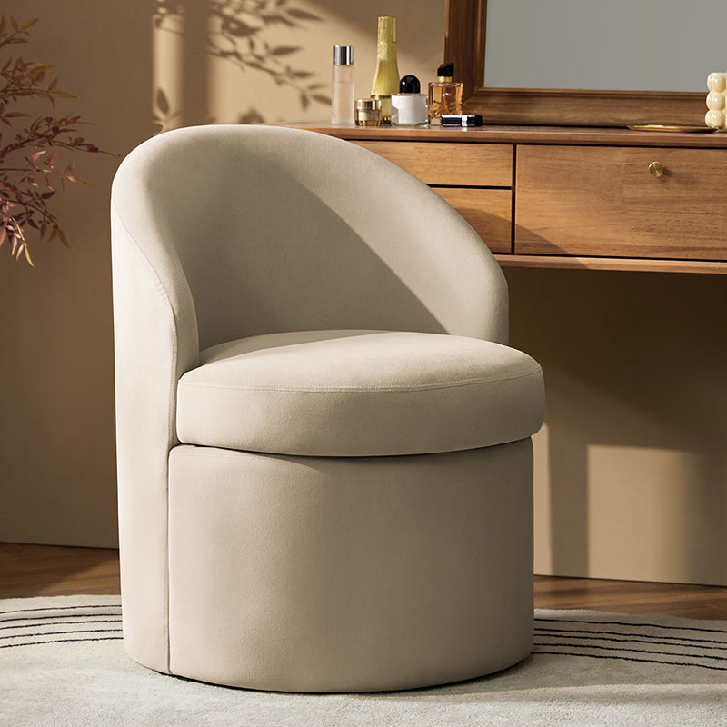 Elegant Vanity Chair with Storage - Upholstered Makeup Stool with Hidden Compartment for Bedroom, Dressing Room & Beauty Salon - Perfect for Cosmetics, Jewelry & Accessories Organization